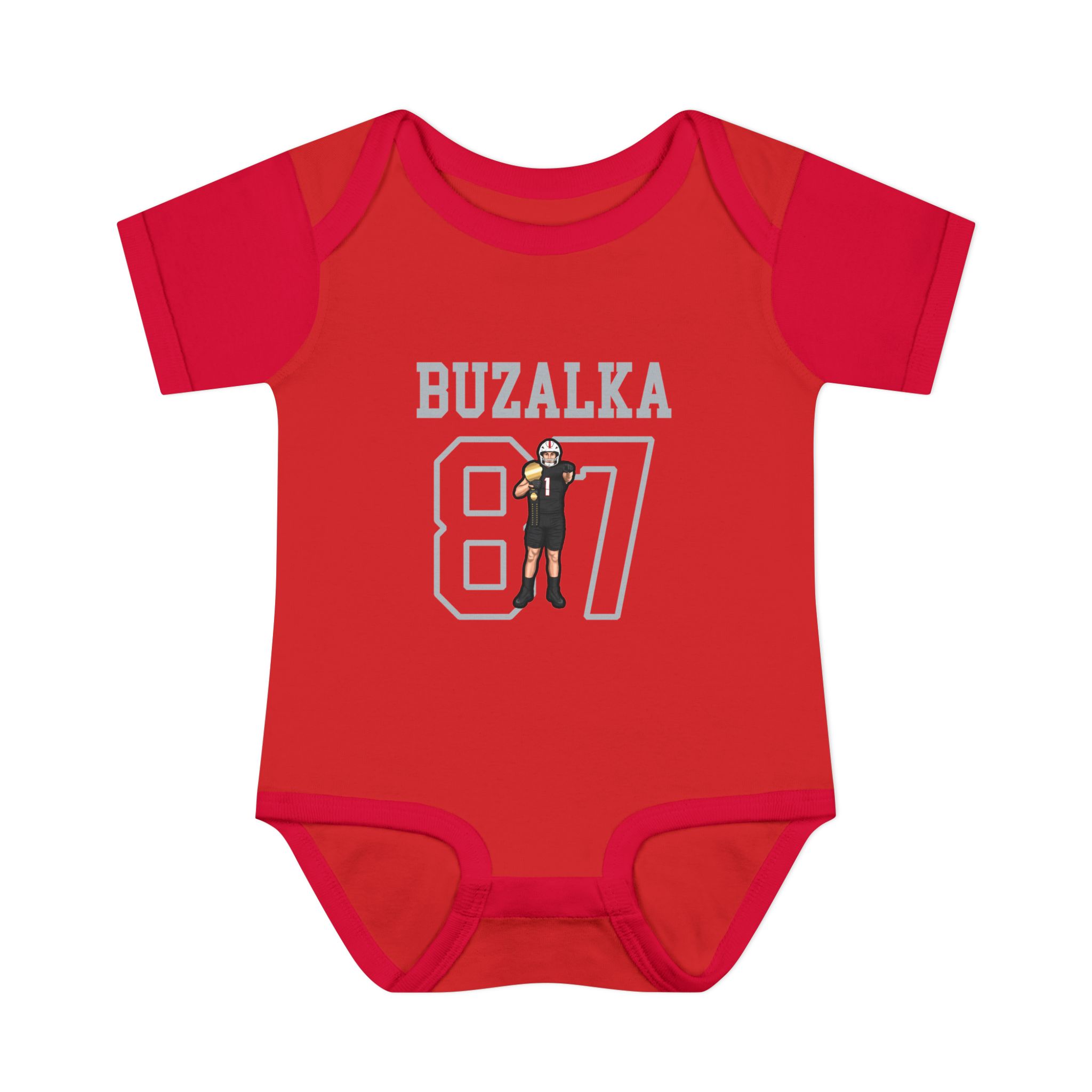 Baby Onesie — character_shirsey in Red