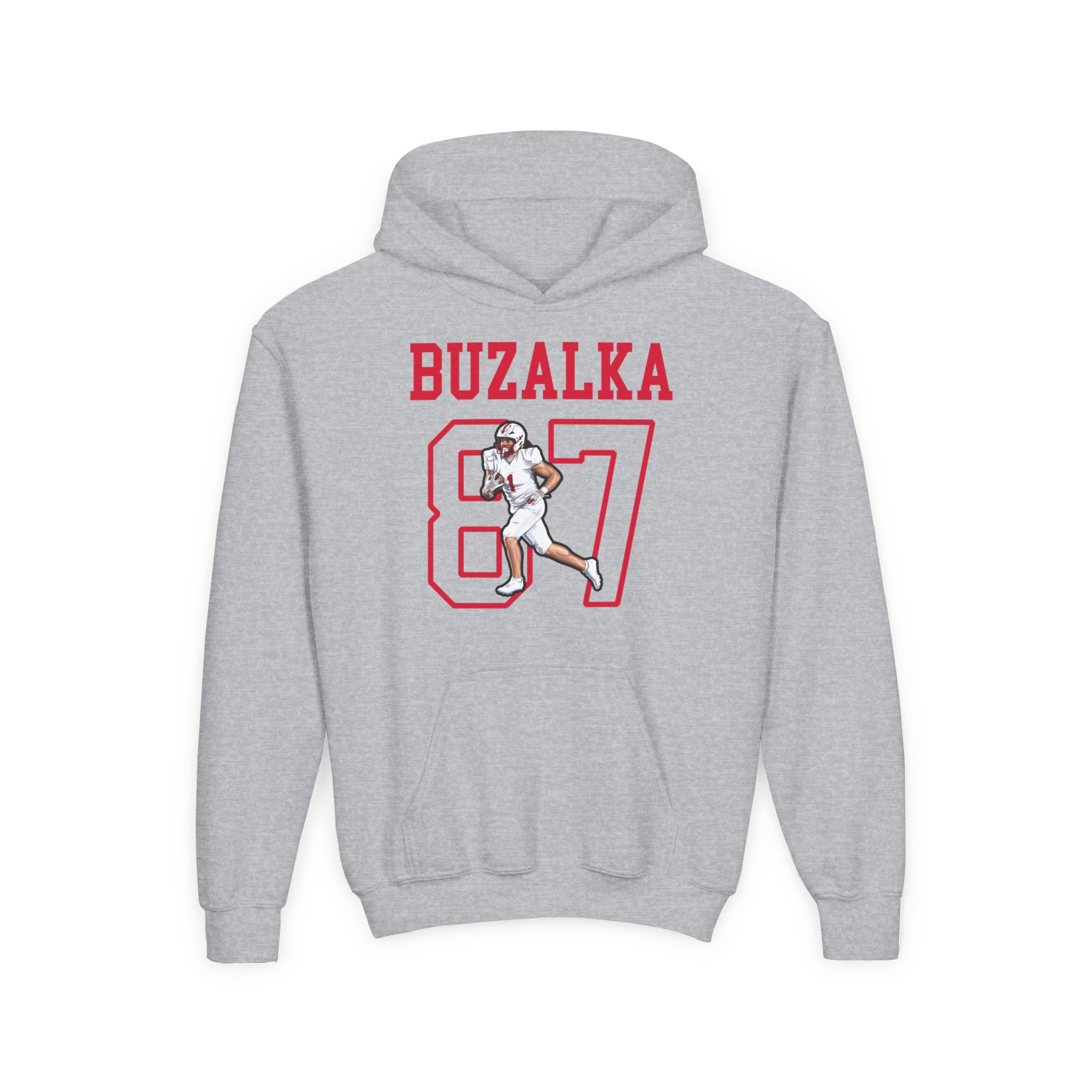 Youth Hoodie — character_shirsey in Grey