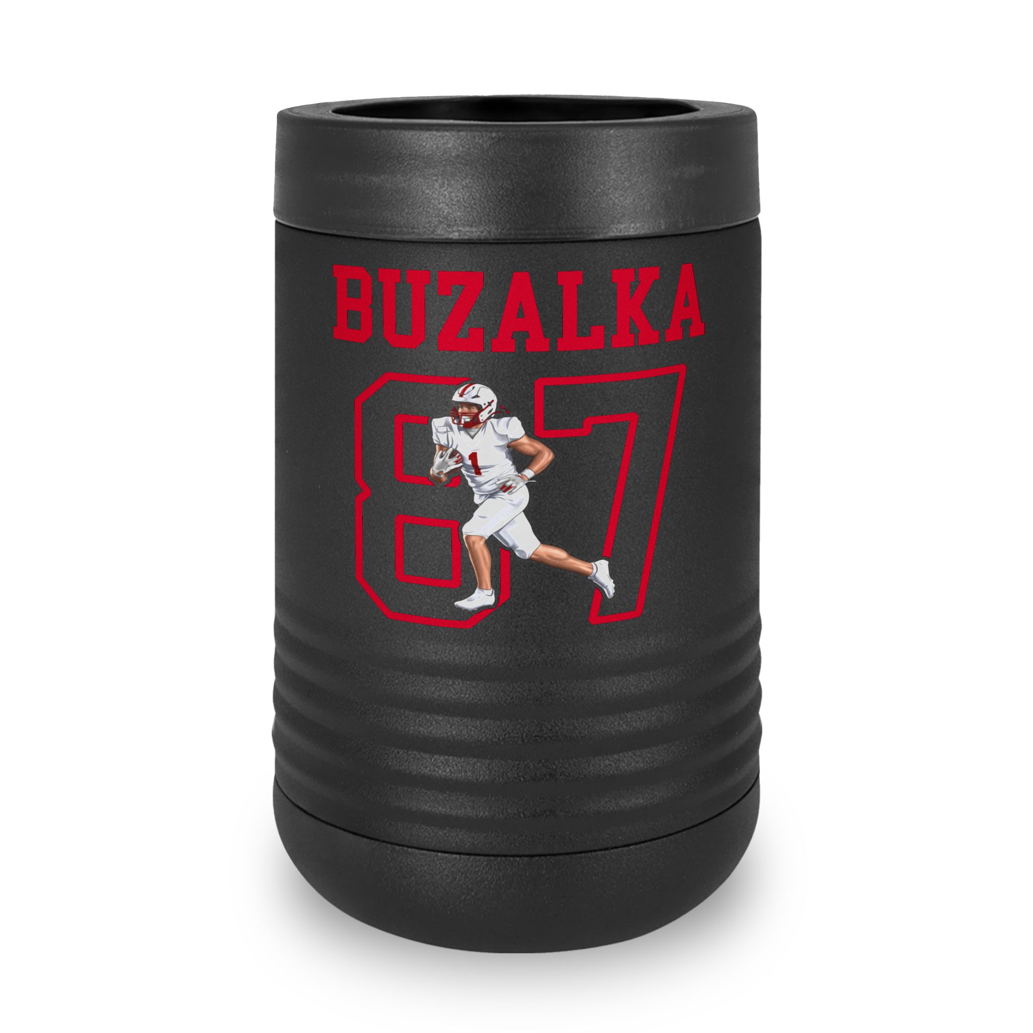 Stainless Can Cooler — character_shirsey in Black