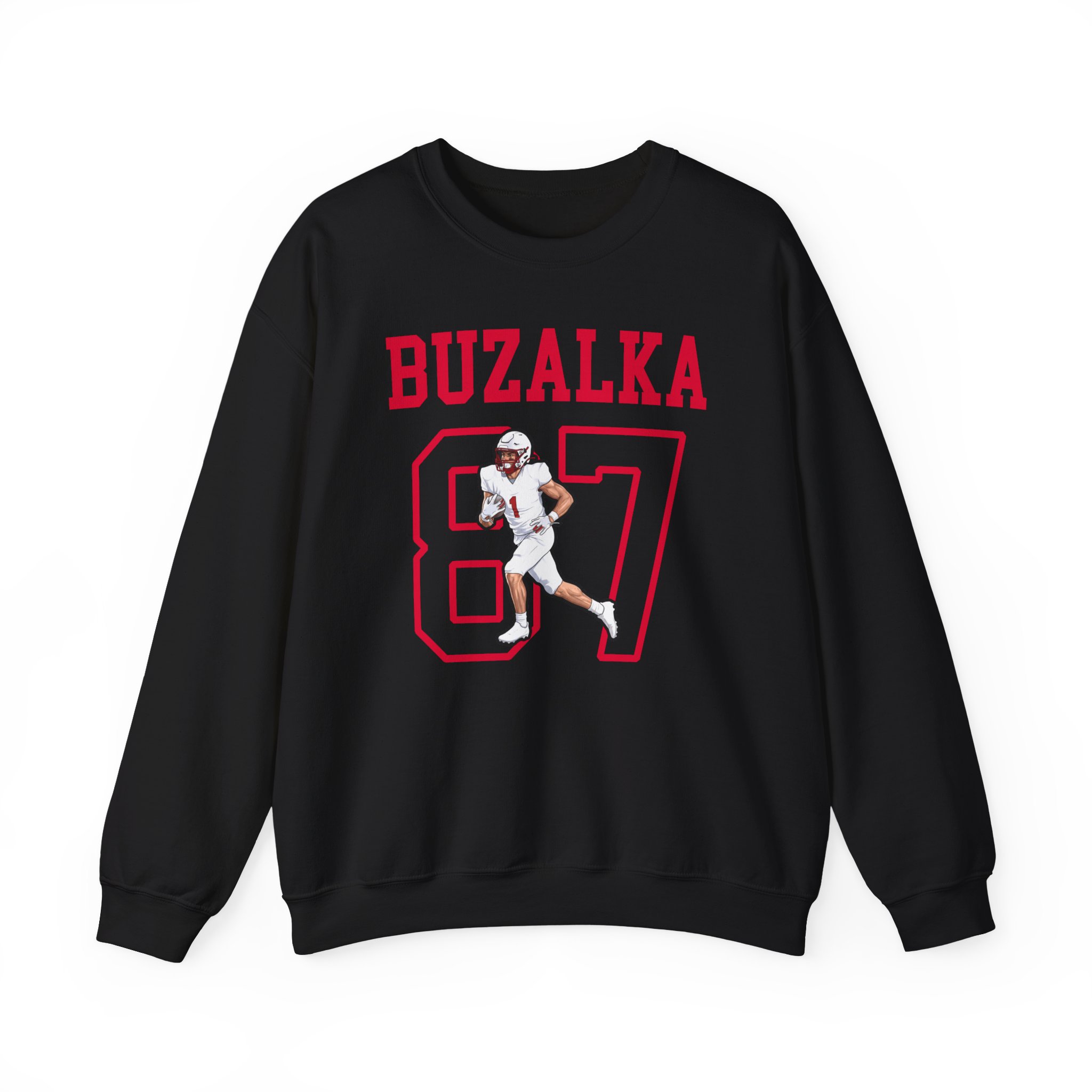 Crewneck Sweatshirt — character_shirsey in Black