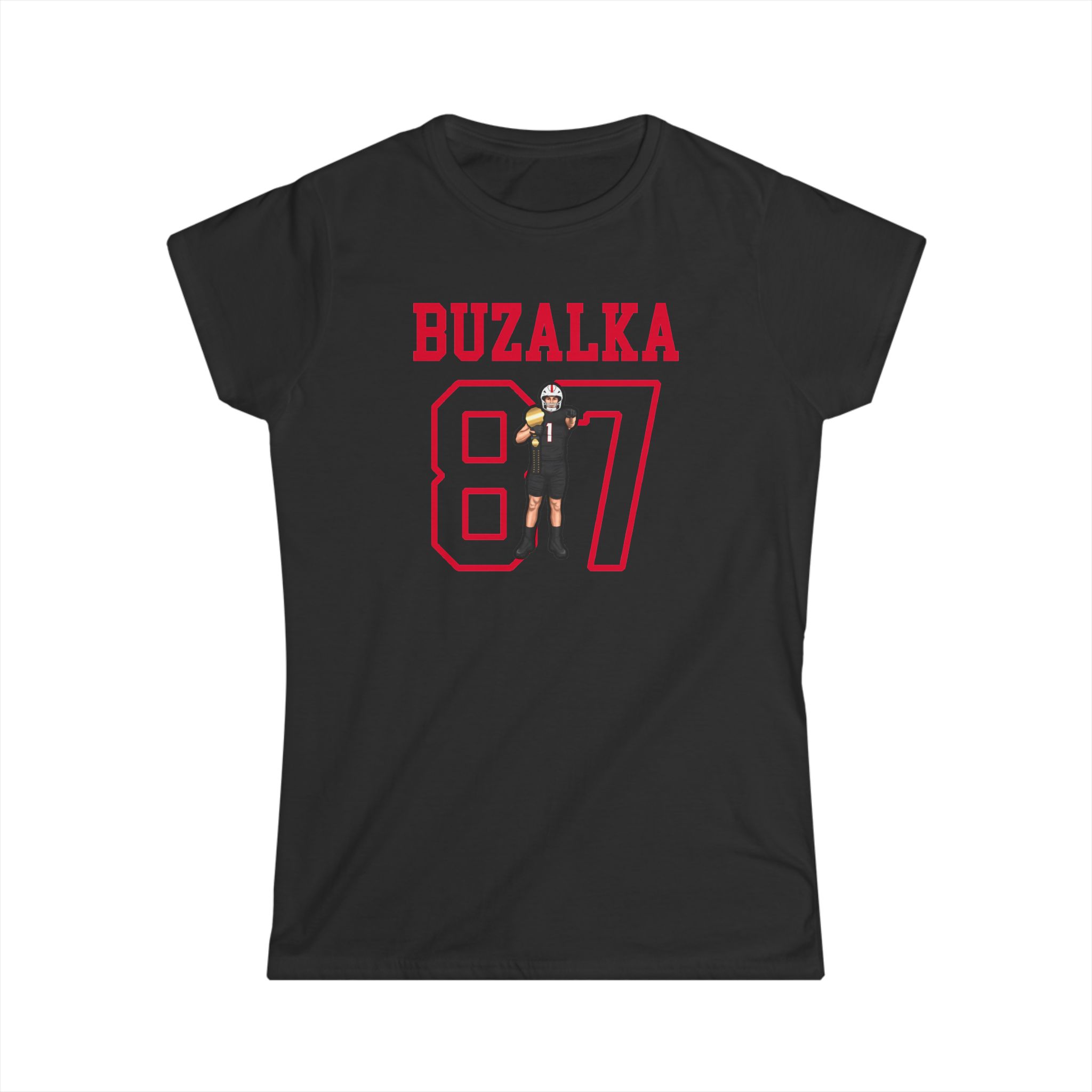 Women's Softstyle Tee — character_shirsey in Black