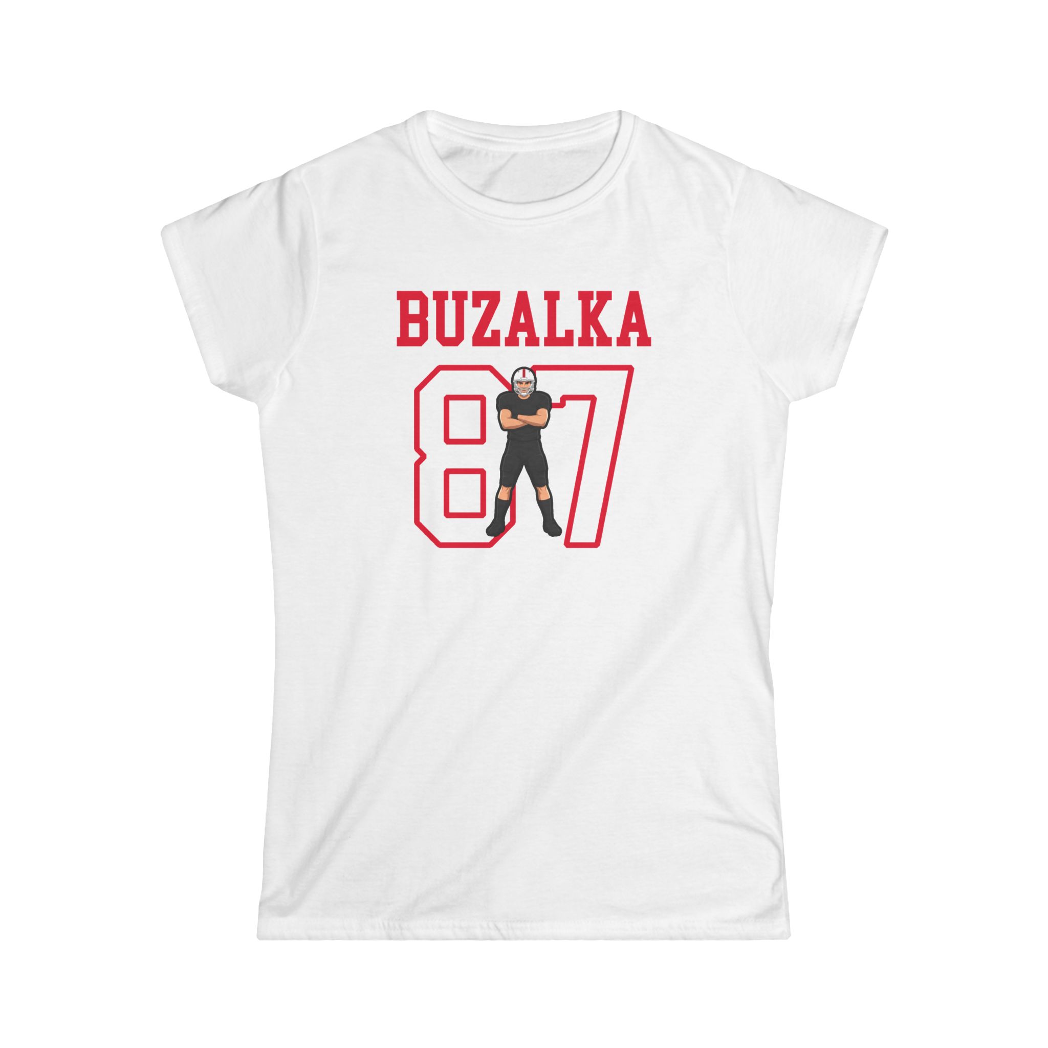Women's Softstyle Tee — character_shirsey in White