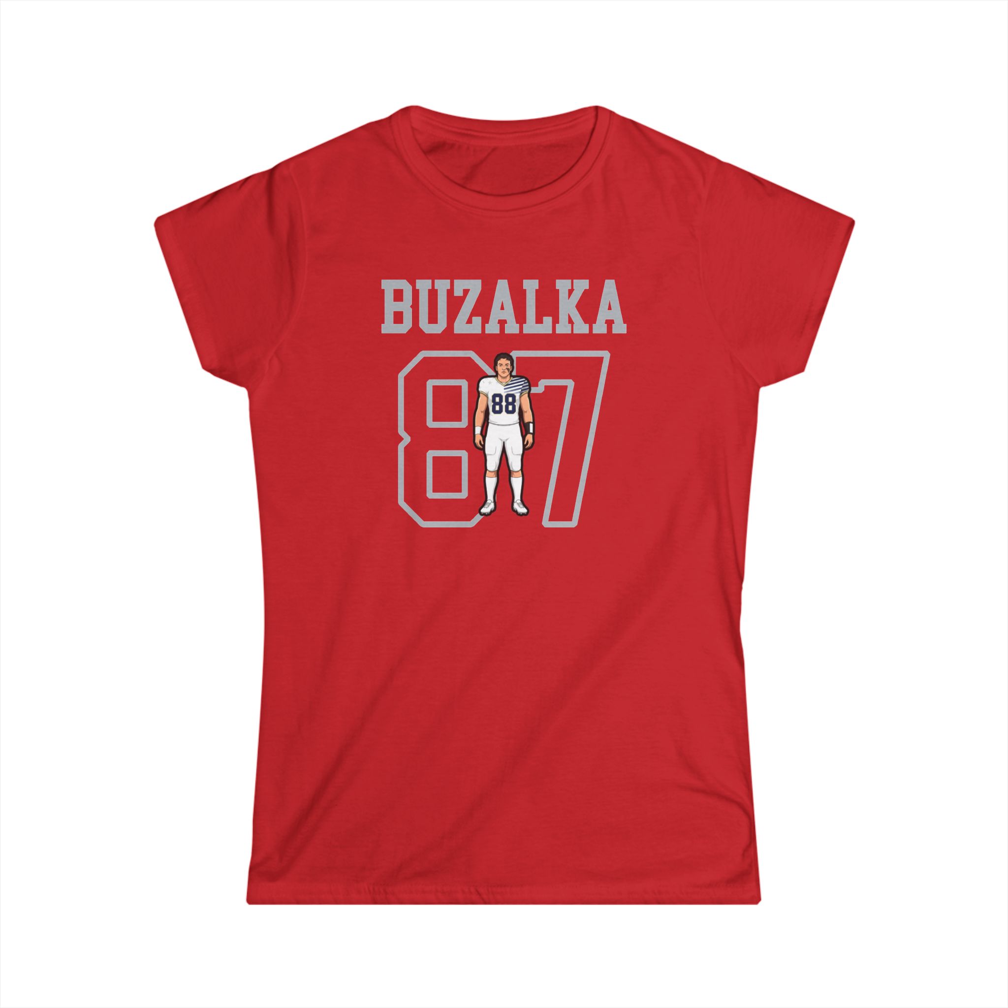 Women's Softstyle Tee — character_shirsey in Red
