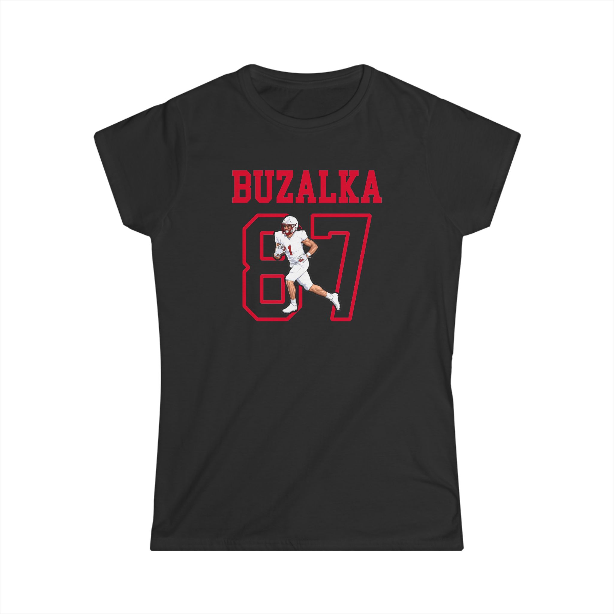 Women's Softstyle Tee — character_shirsey in Black