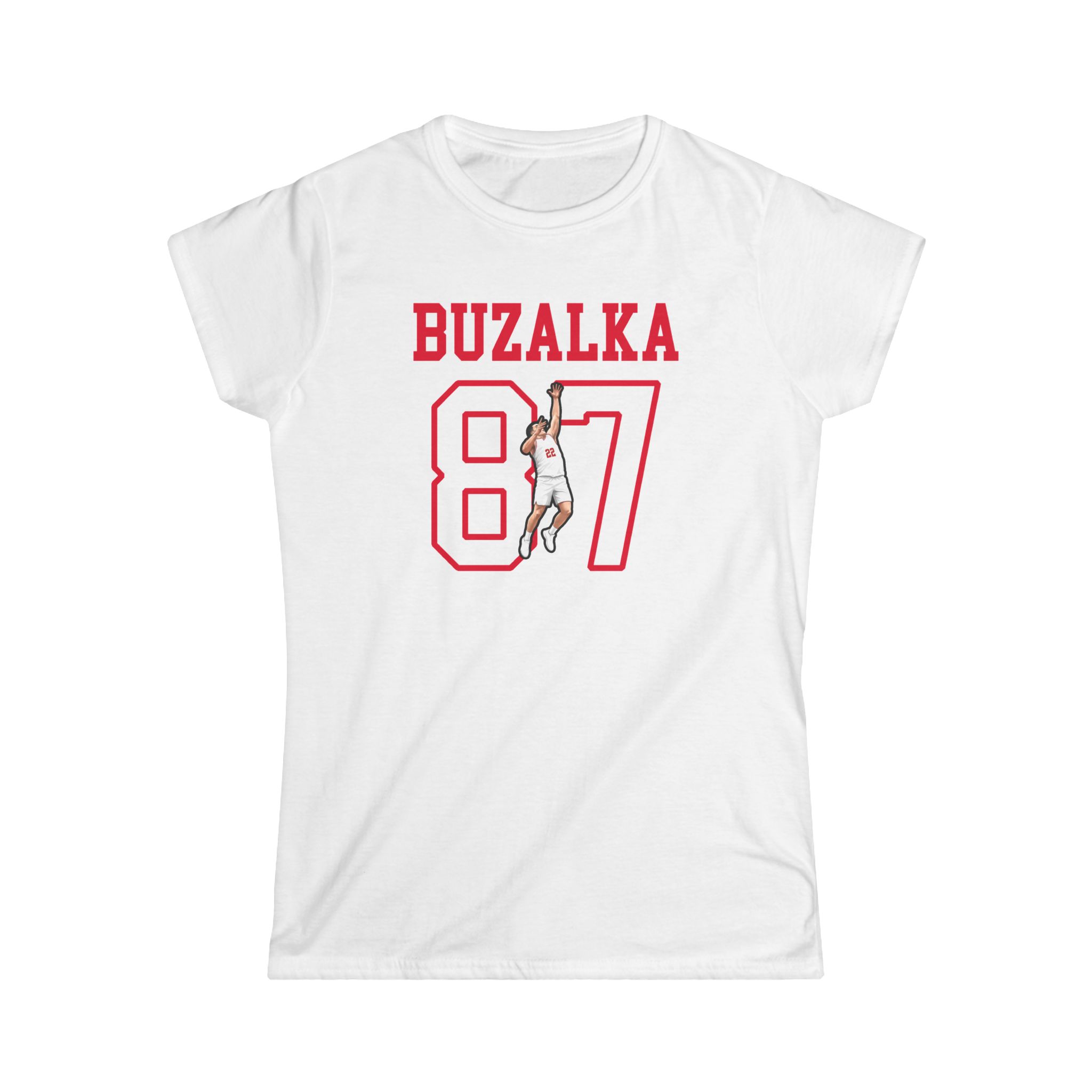 Women's Softstyle Tee — character_shirsey in White