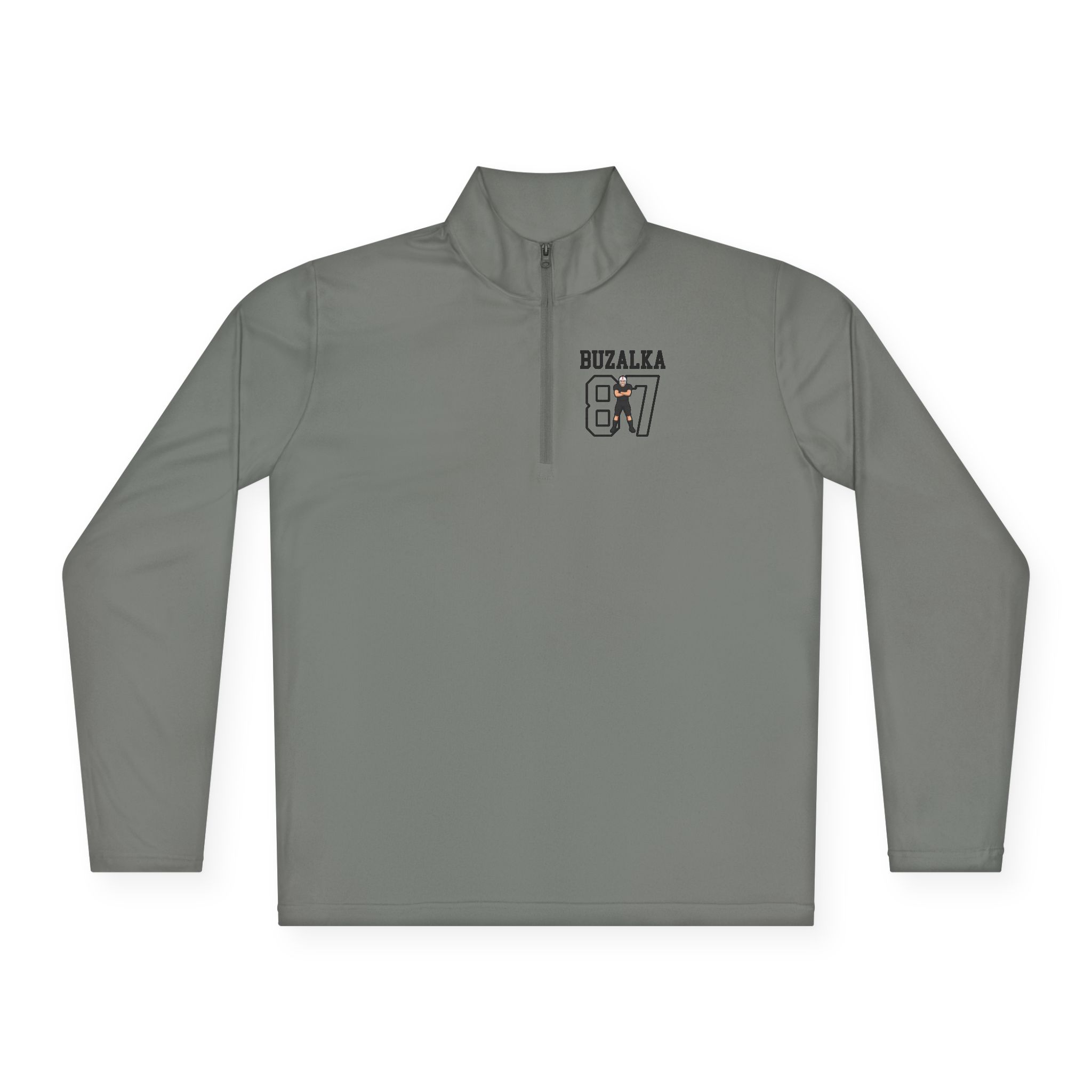 Q-Zip Pullover — character_shirsey in Grey