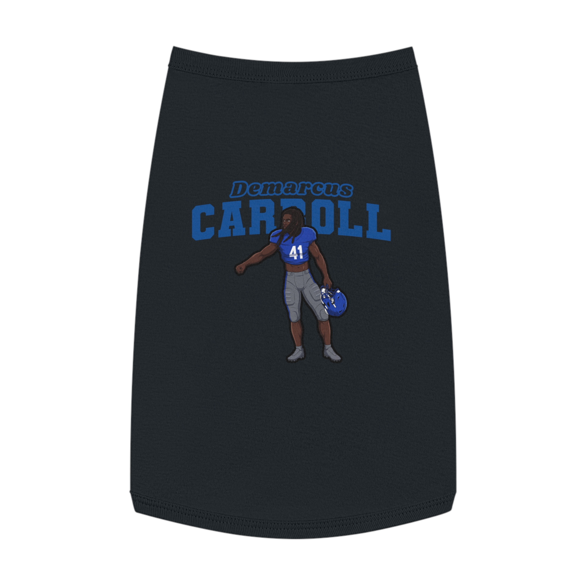 Pet Tank Top — character_name_arch in Black