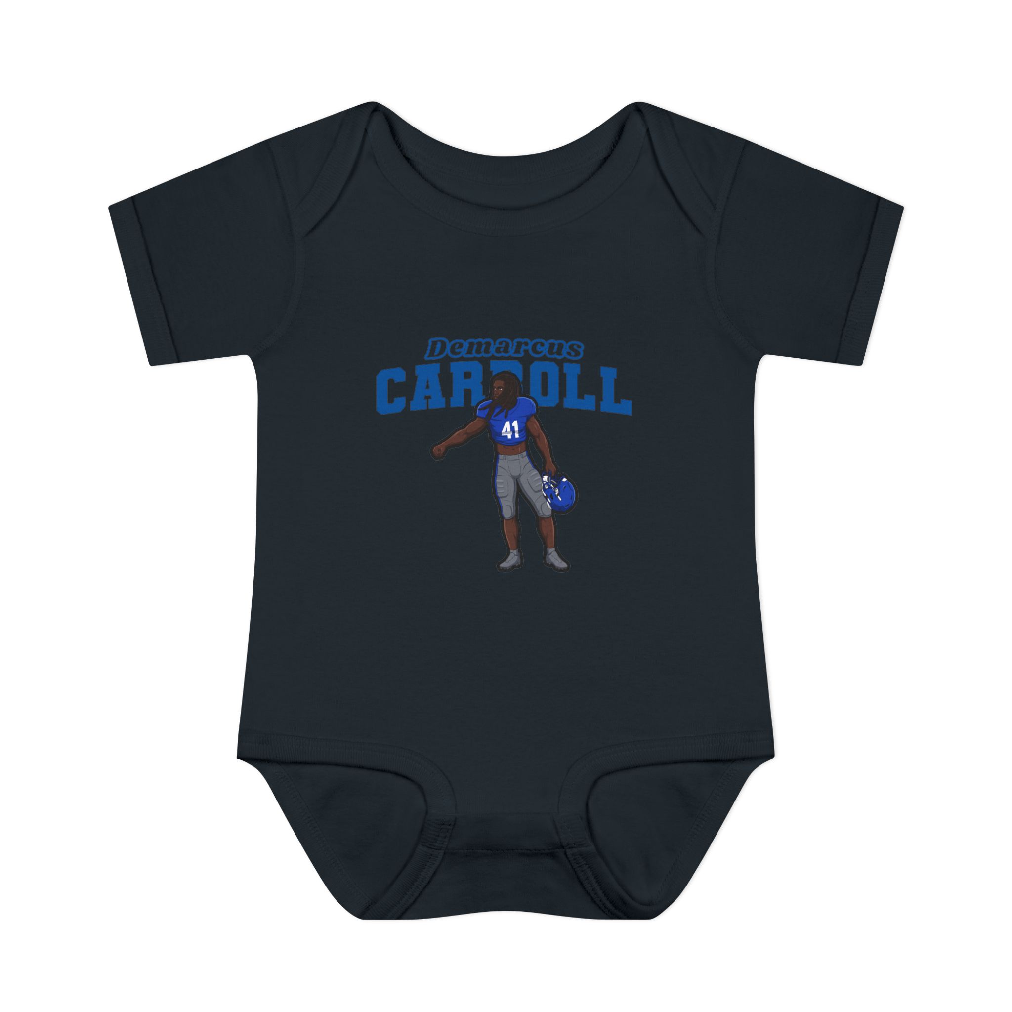 Baby Onesie — character_name_arch in Black