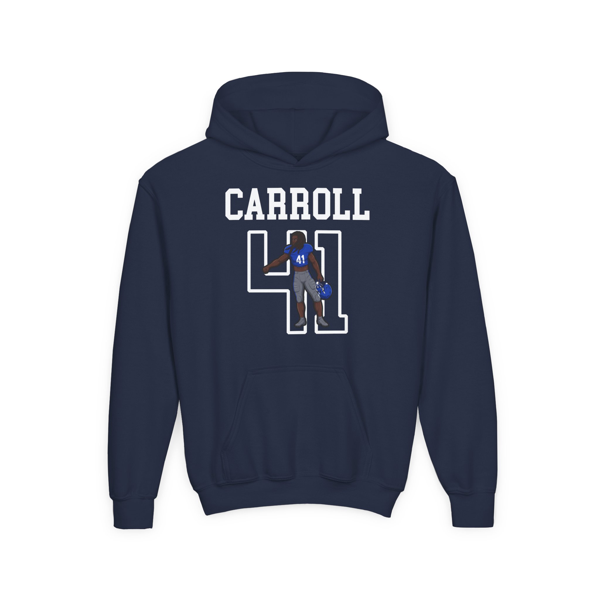 Youth Hoodie — character_shirsey in Navy
