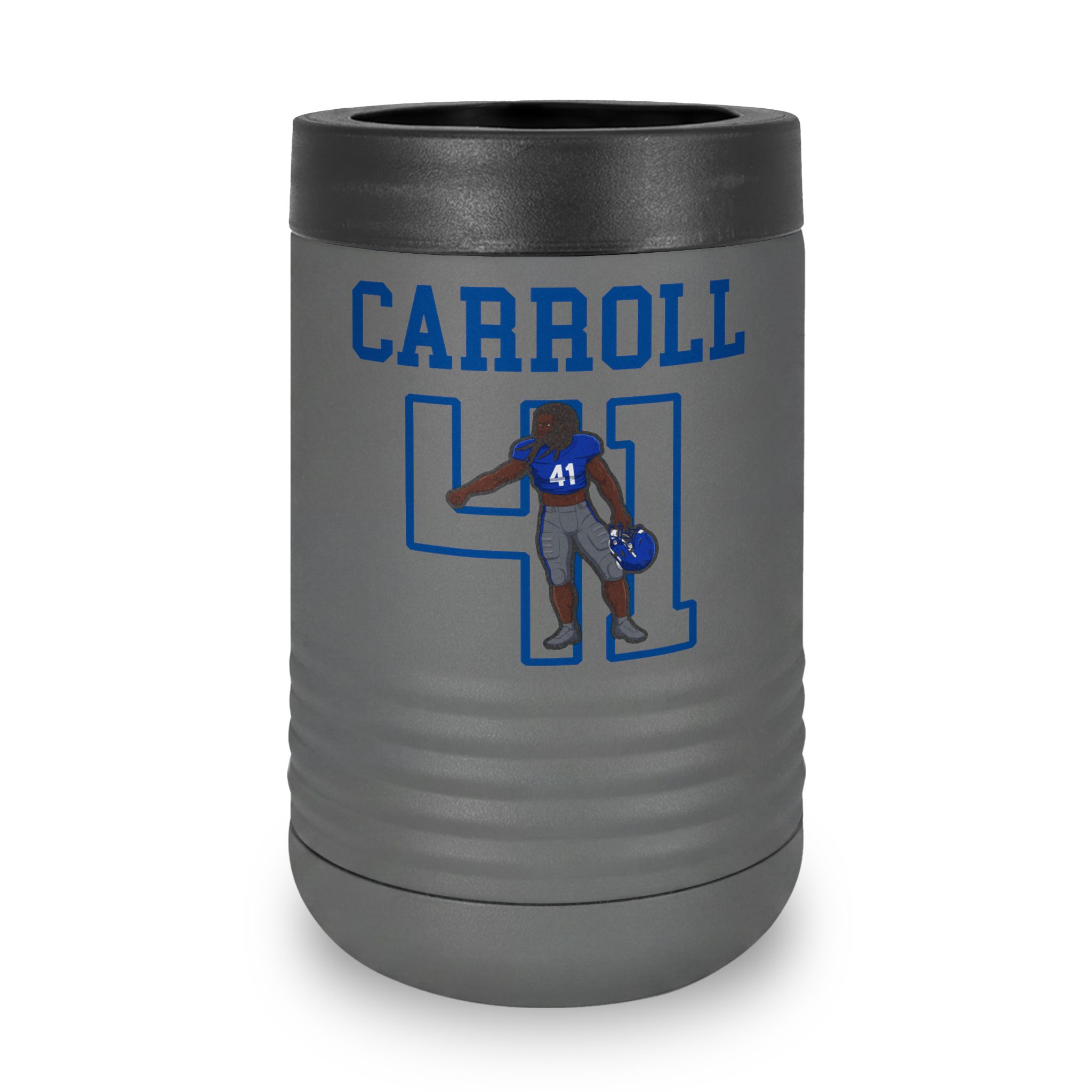 Stainless Can Cooler — character_shirsey in Grey
