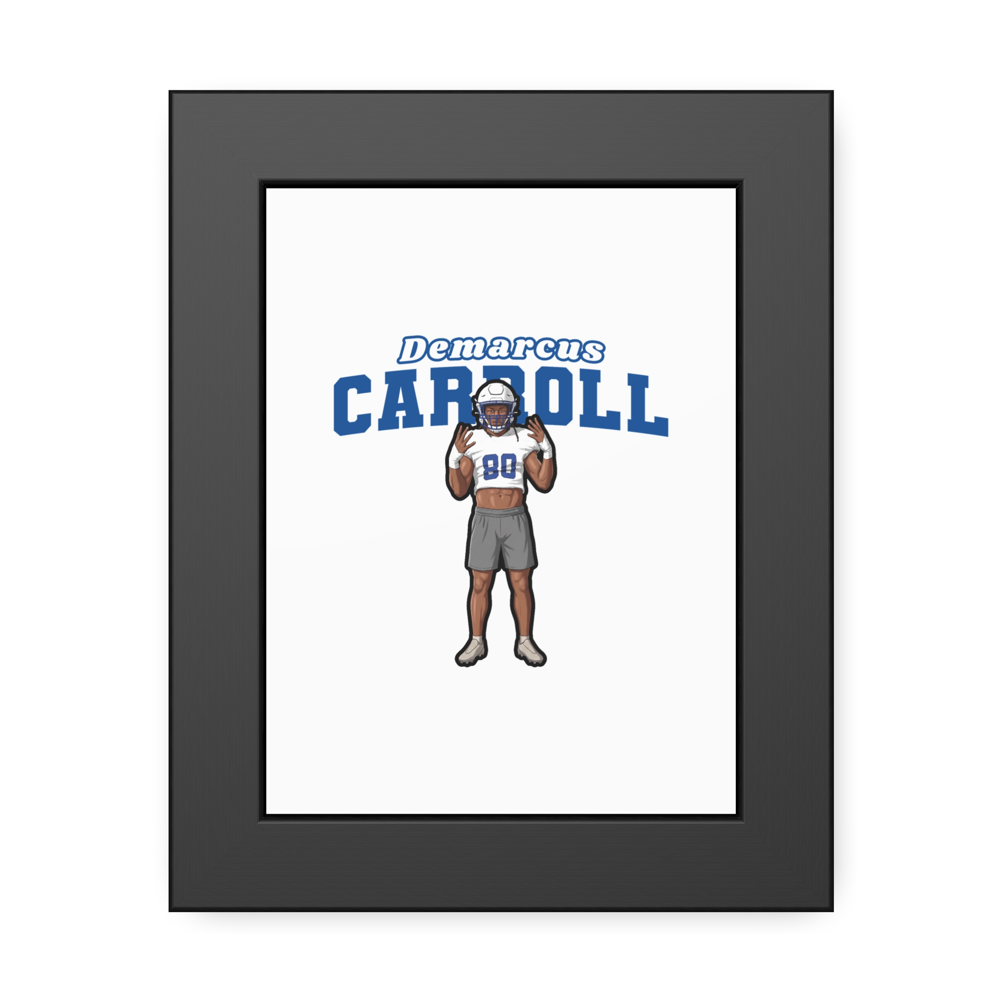 Framed Poster — character_name_arch in Black