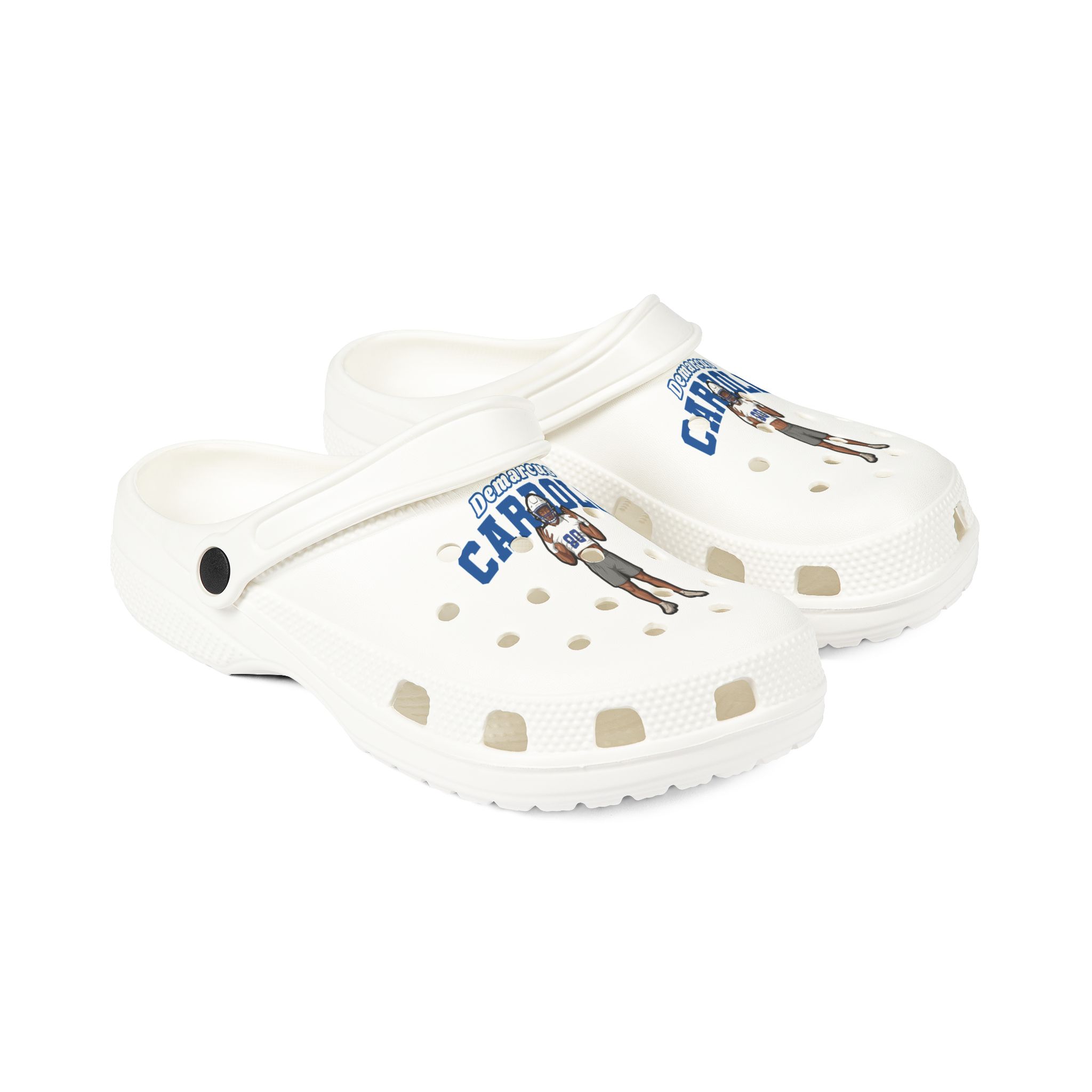 Rubber Clogs — character_name_arch in White