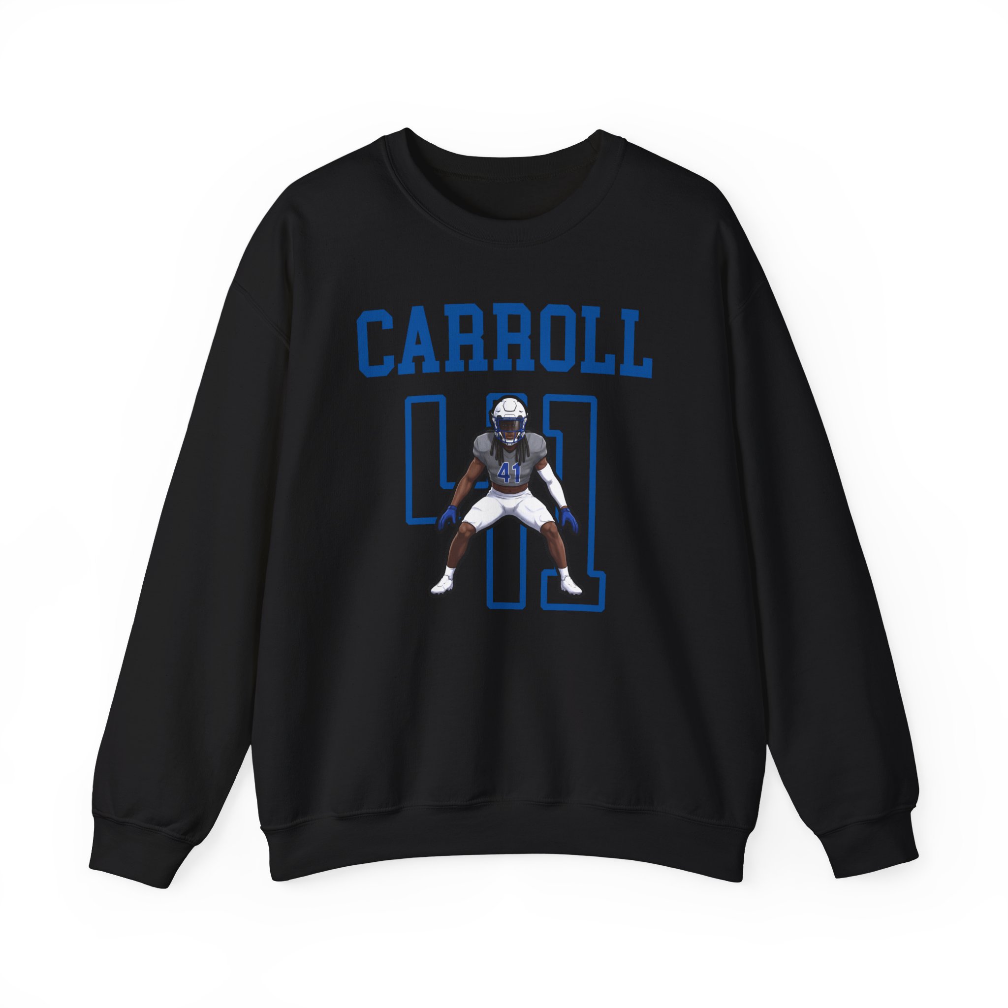 Crewneck Sweatshirt — character_shirsey in Black