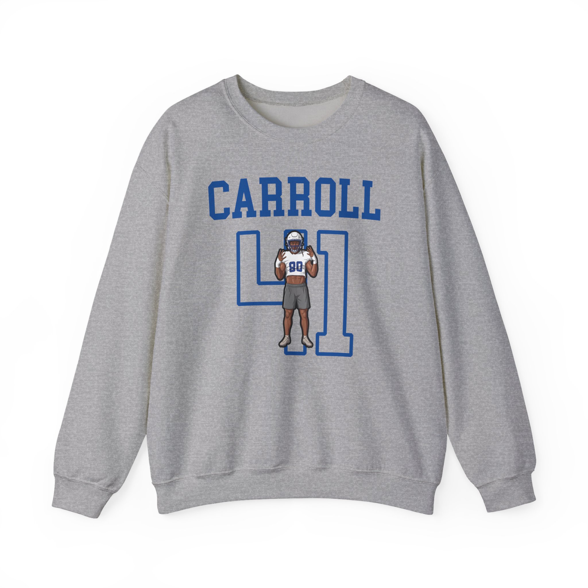 Crewneck Sweatshirt — character_shirsey in Grey