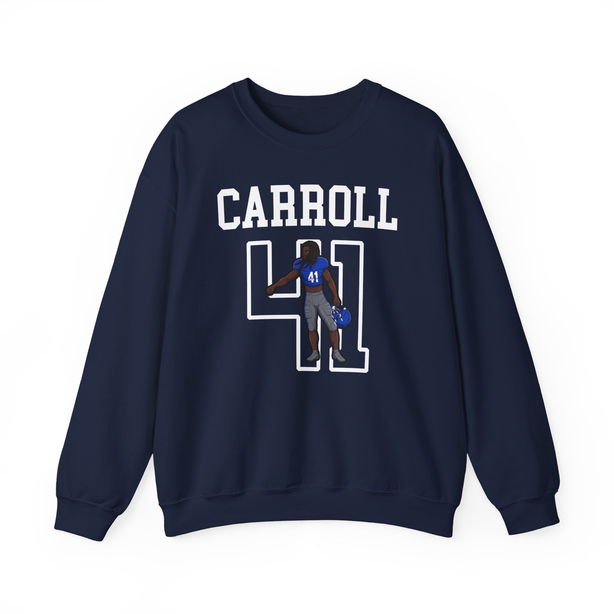 Crewneck Sweatshirt — character_shirsey in Navy