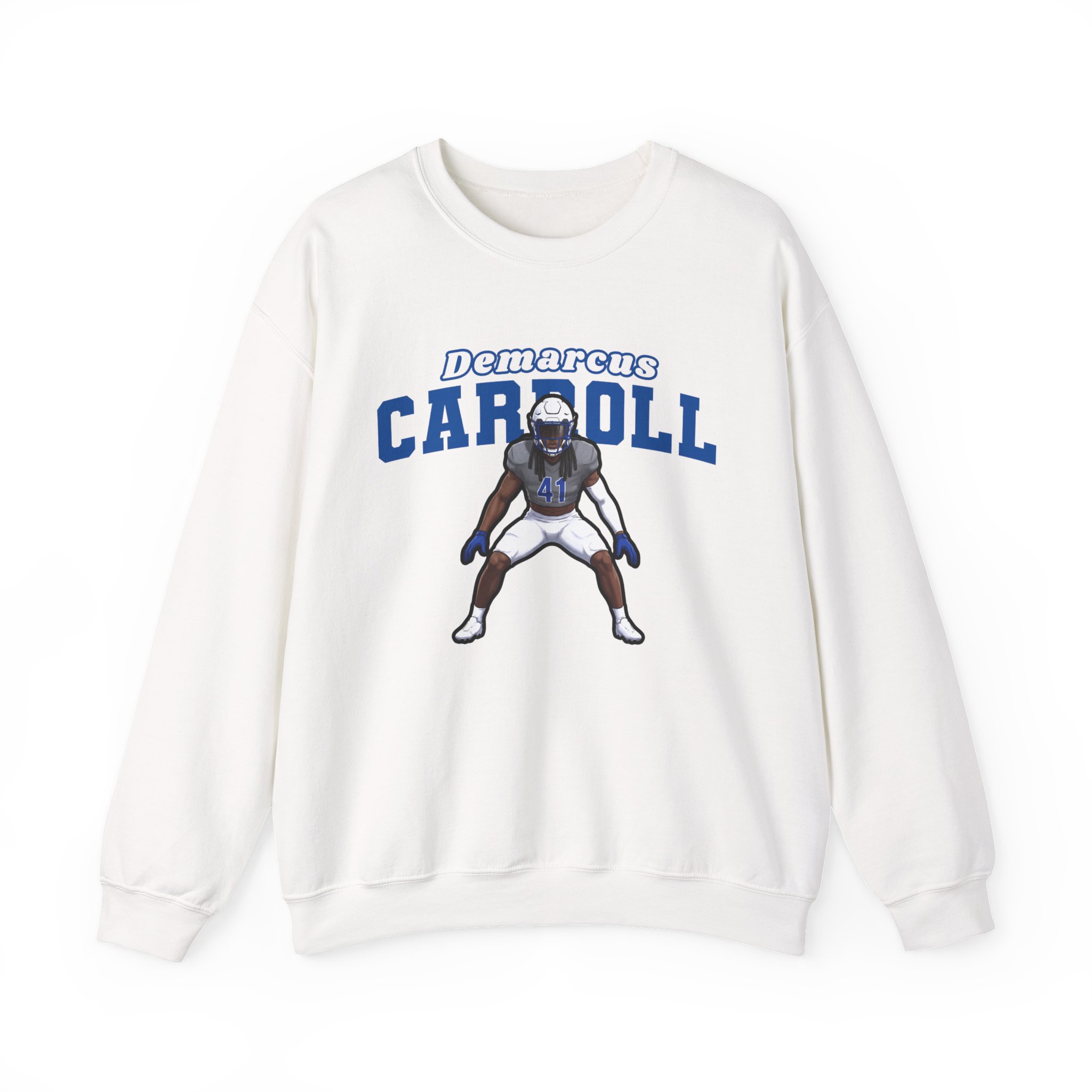Crewneck Sweatshirt — character_name_arch in White