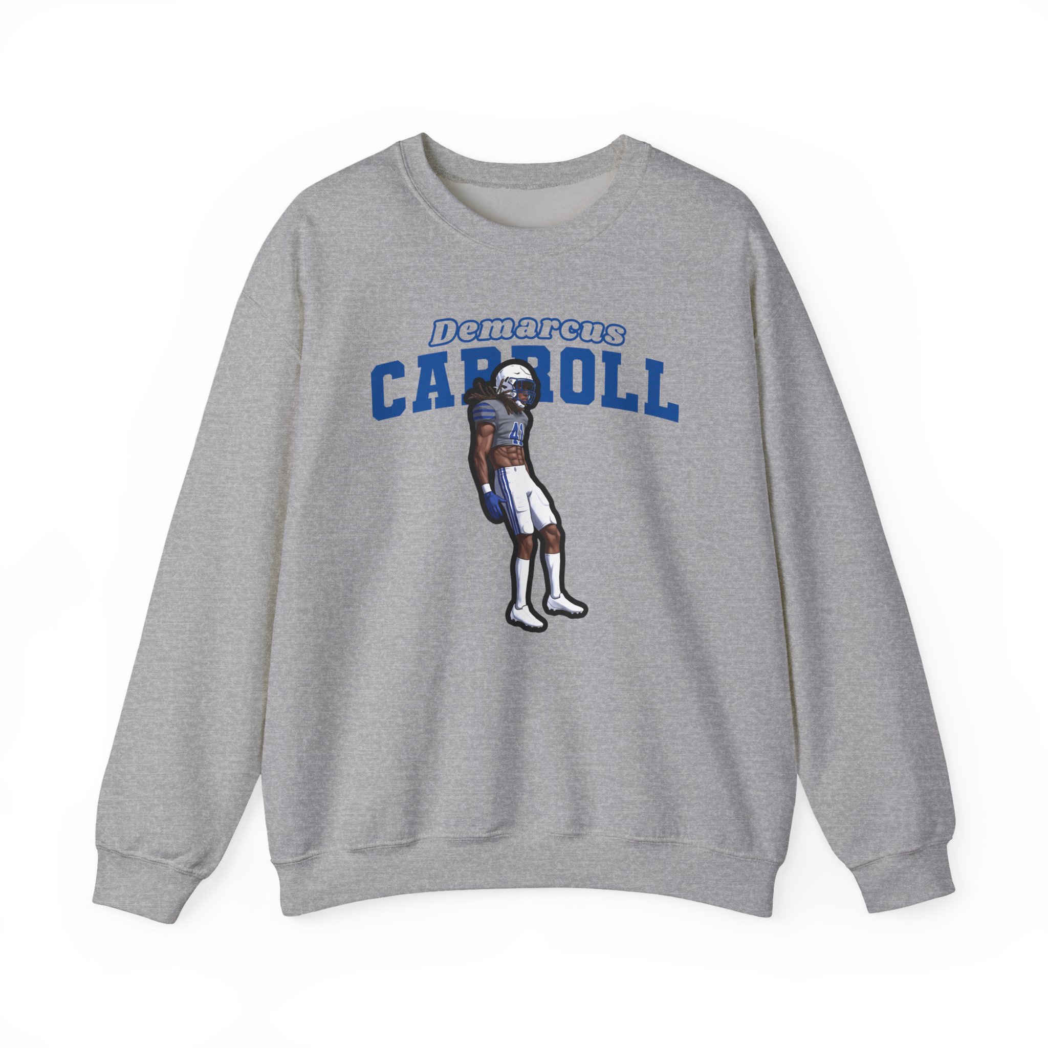 Crewneck Sweatshirt — character_name_arch in Grey