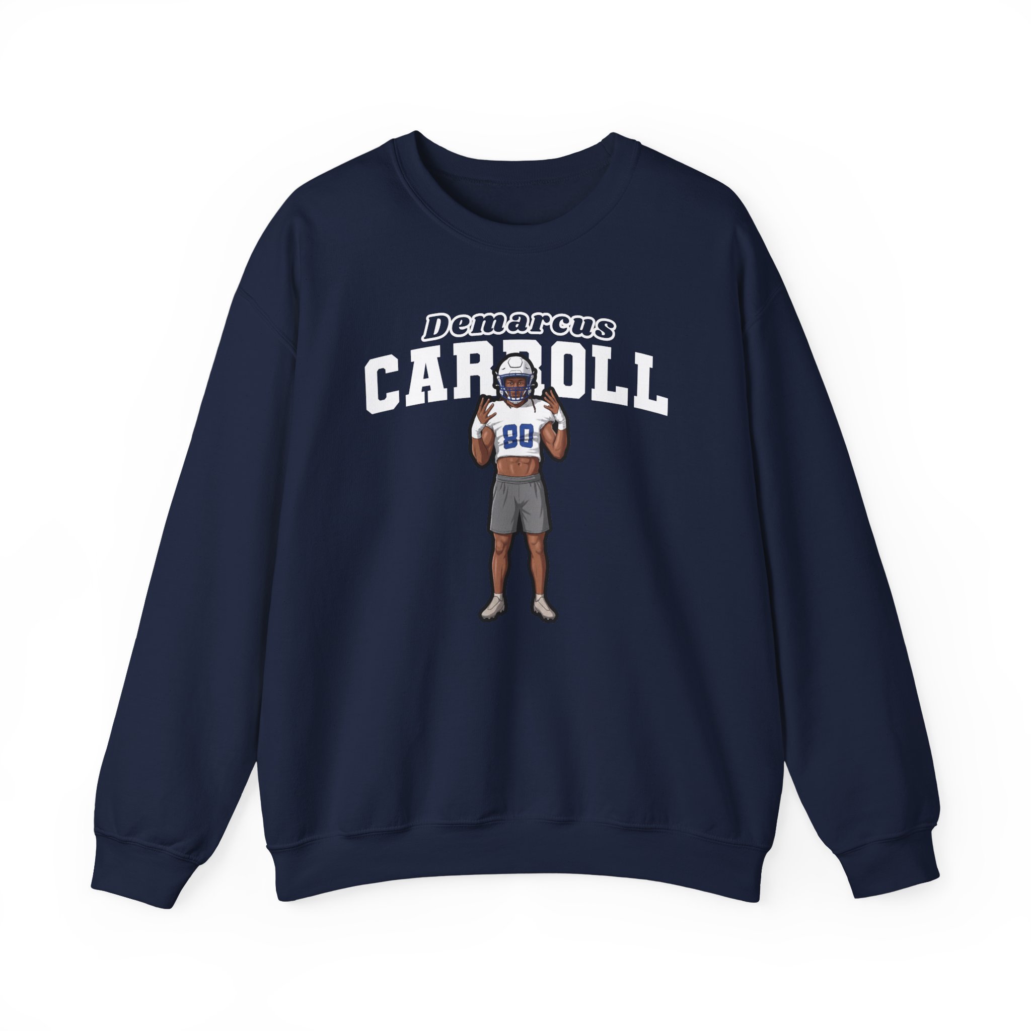 Crewneck Sweatshirt — character_name_arch in Navy