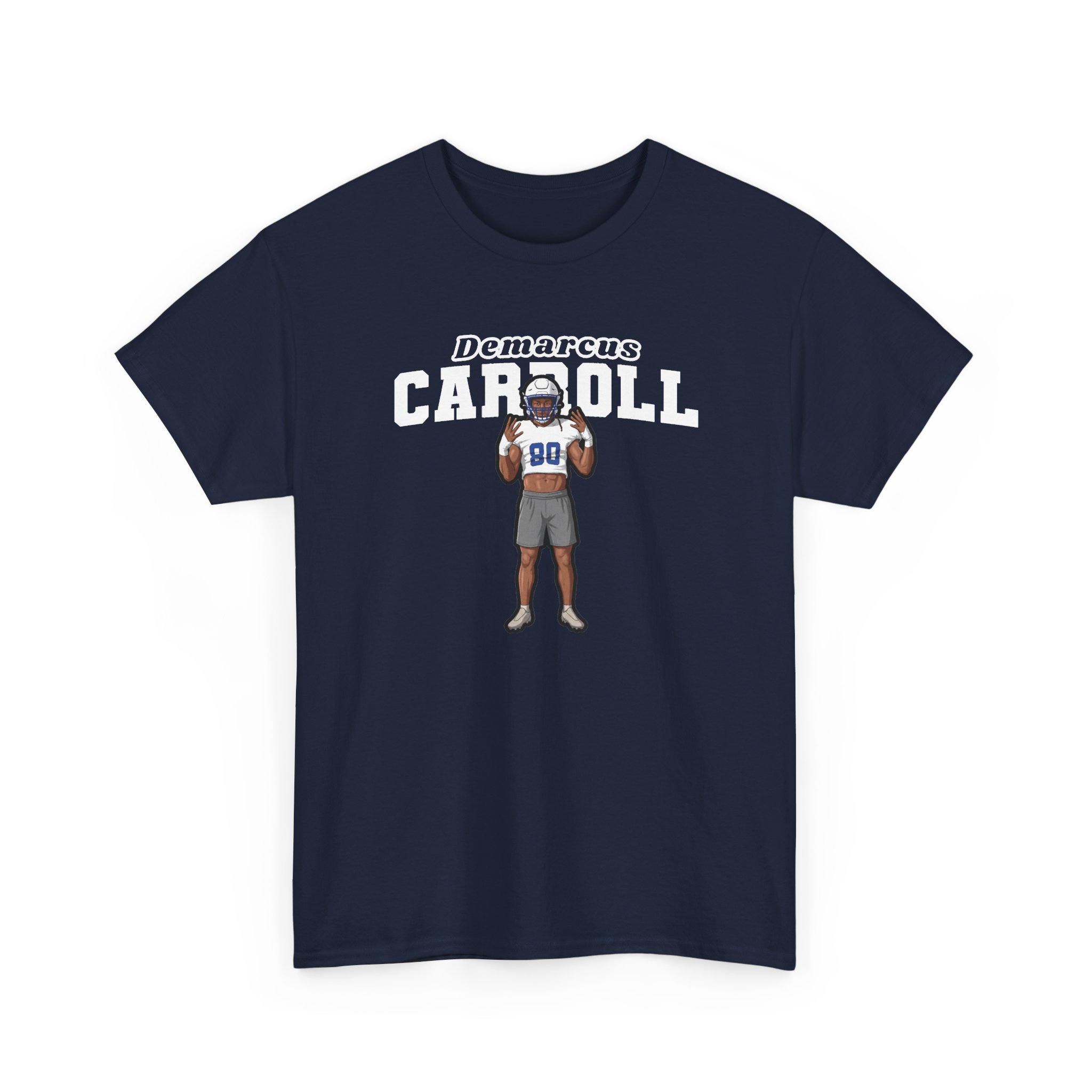 Tee — character_name_arch in Navy