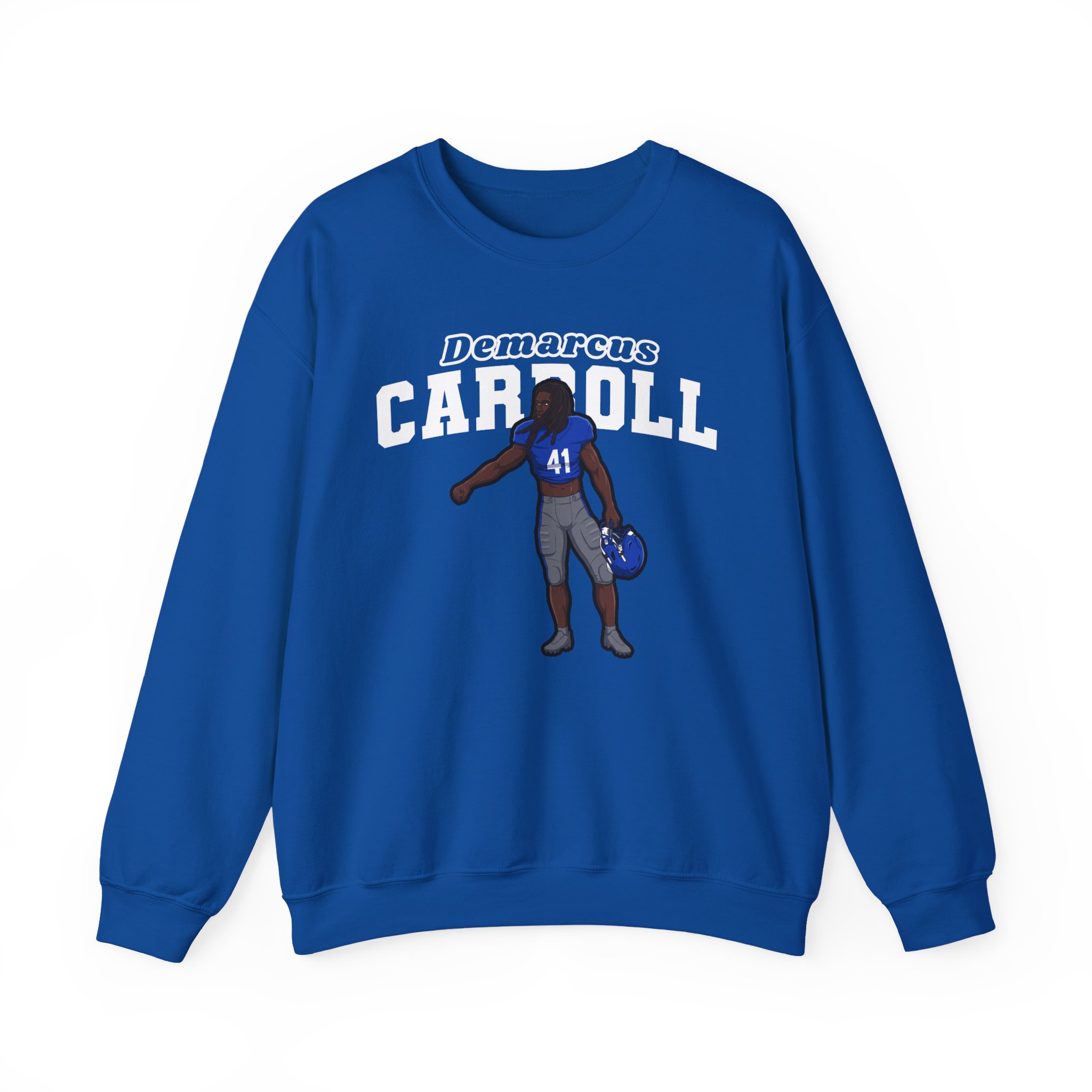 Crewneck Sweatshirt — character_name_arch in Royal