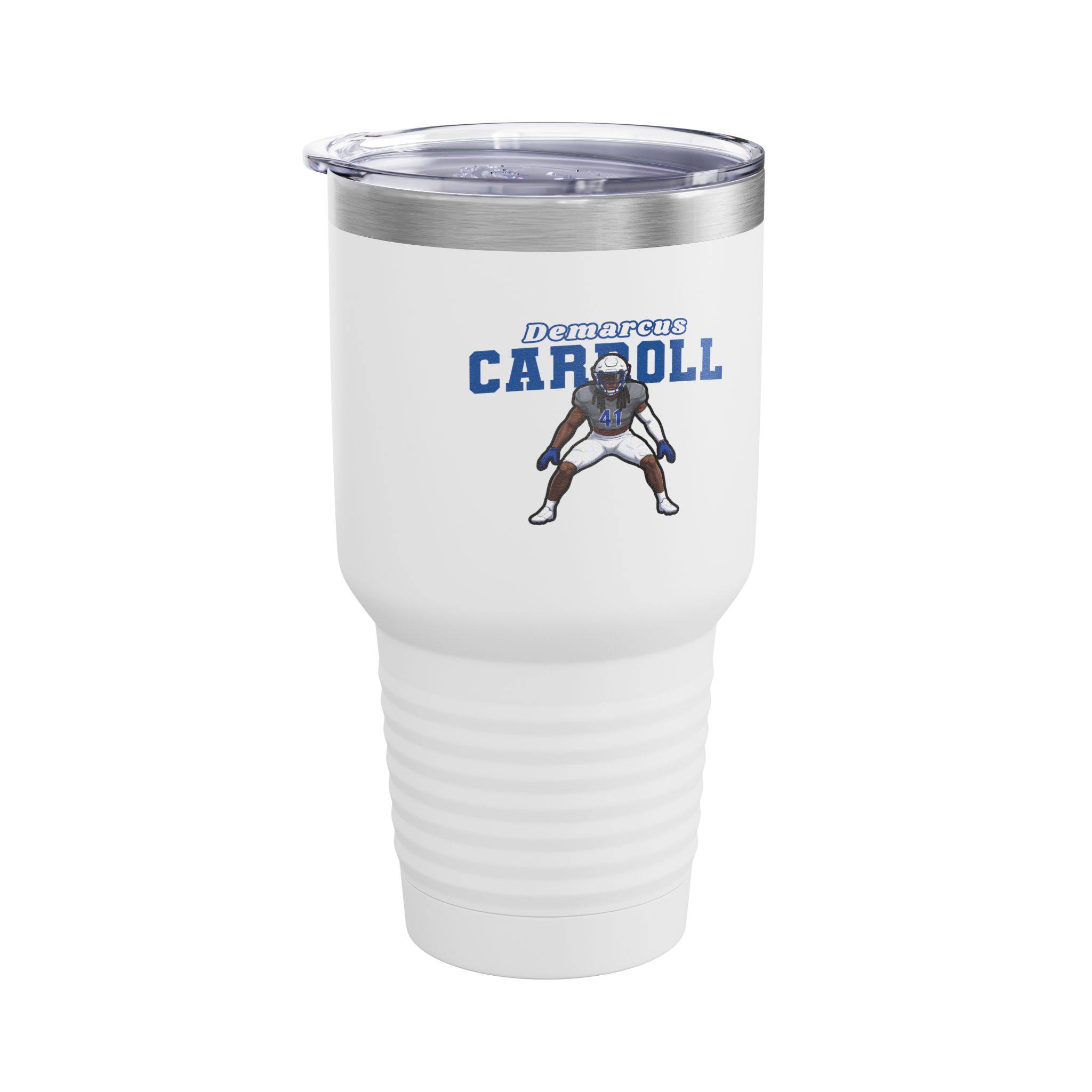 30oz Tumbler — character_name_arch in White