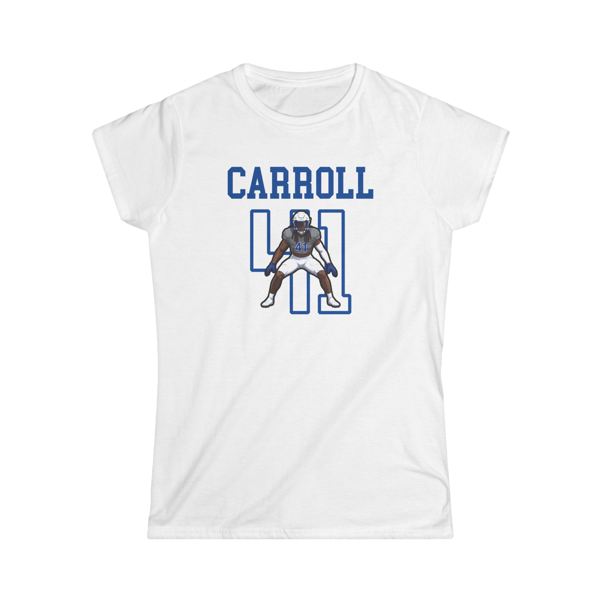 Women's Softstyle Tee — character_shirsey in White