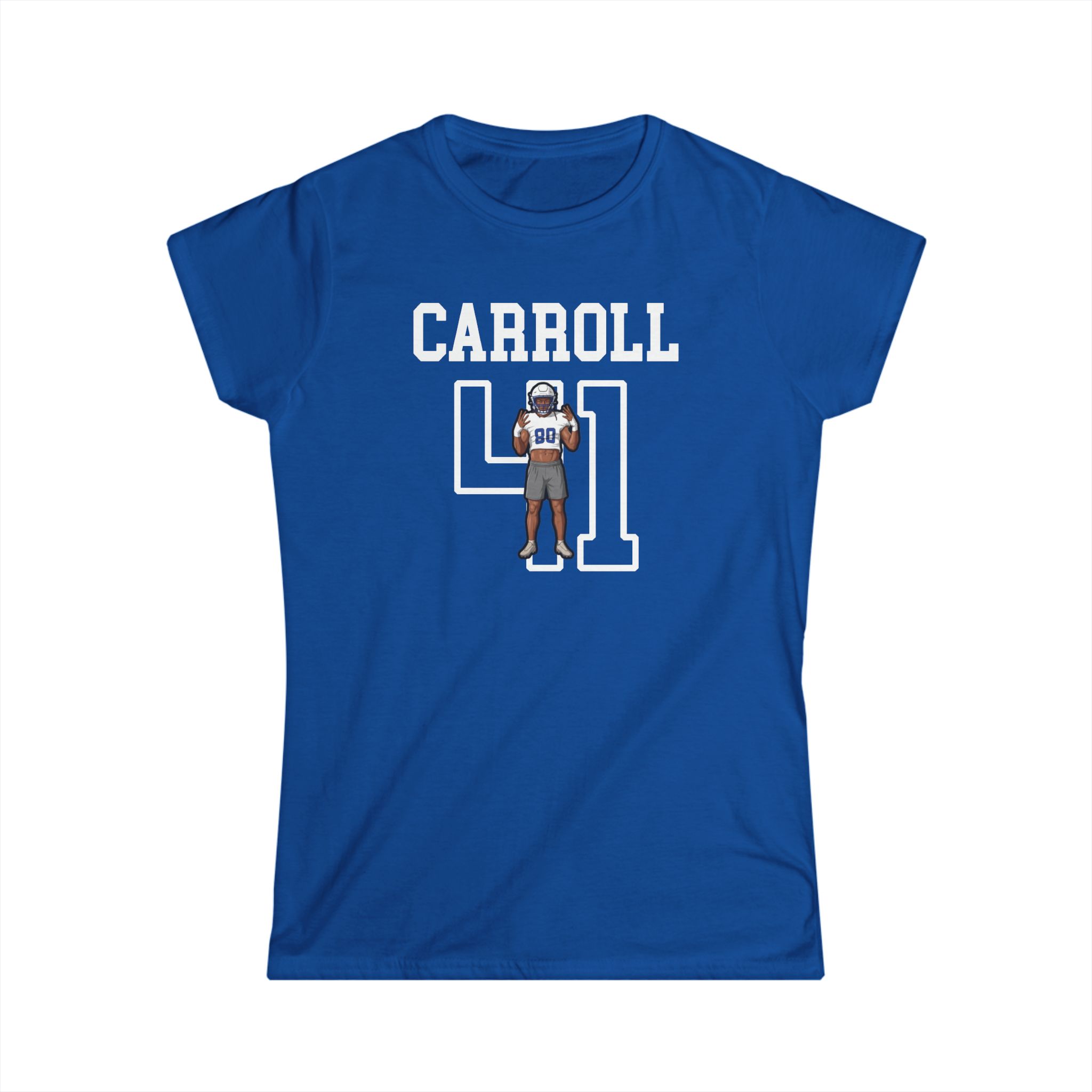Women's Softstyle Tee — character_shirsey in Royal