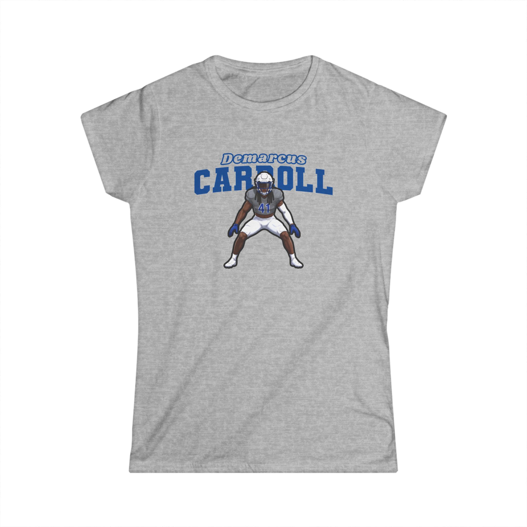 Women's Softstyle Tee — character_name_arch in Grey