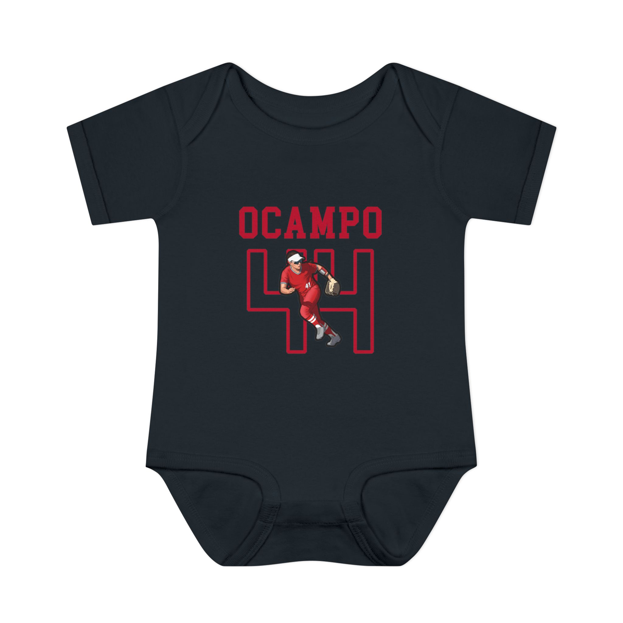 Baby Onesie — character_shirsey in Black