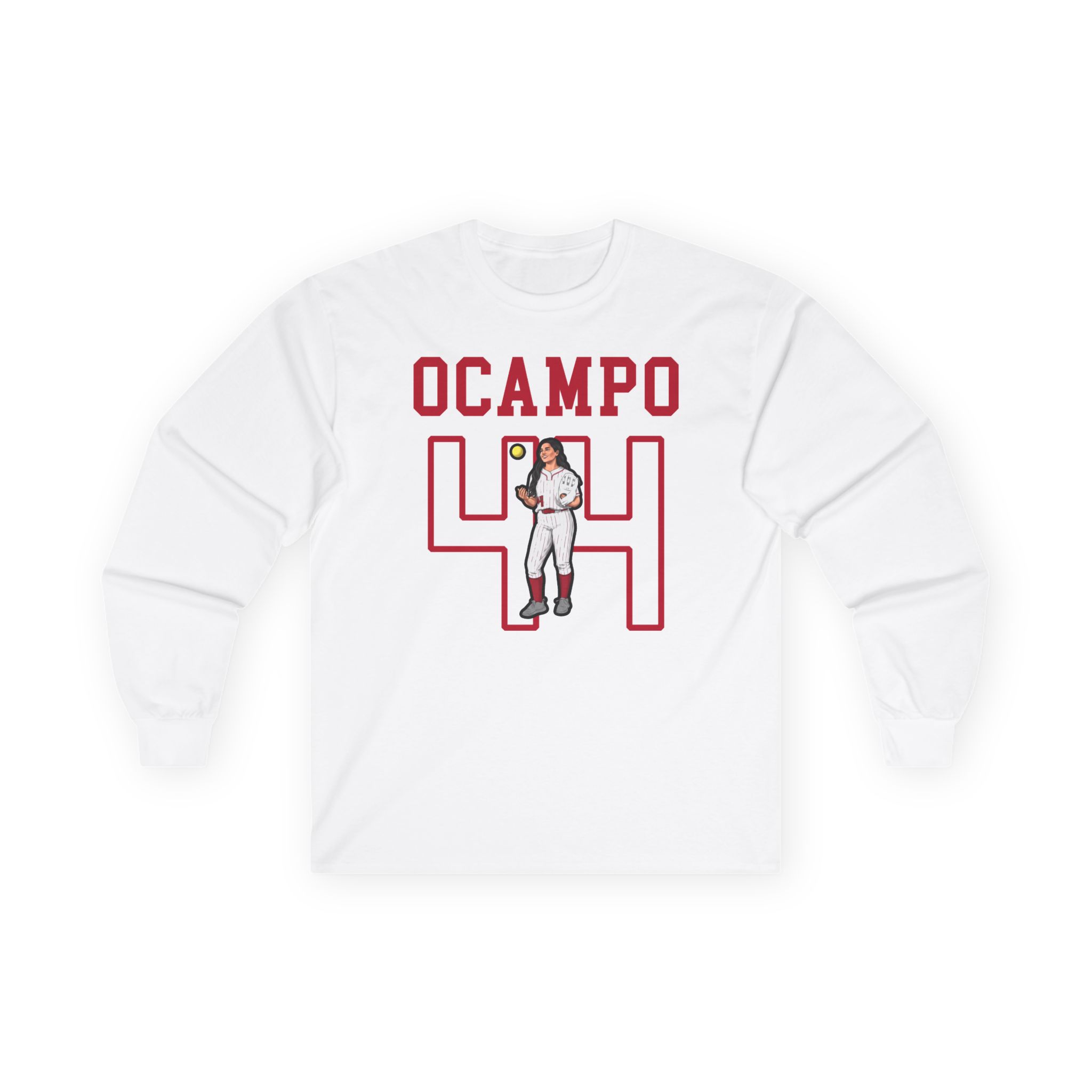 Long Sleeve Tee — character_shirsey in White