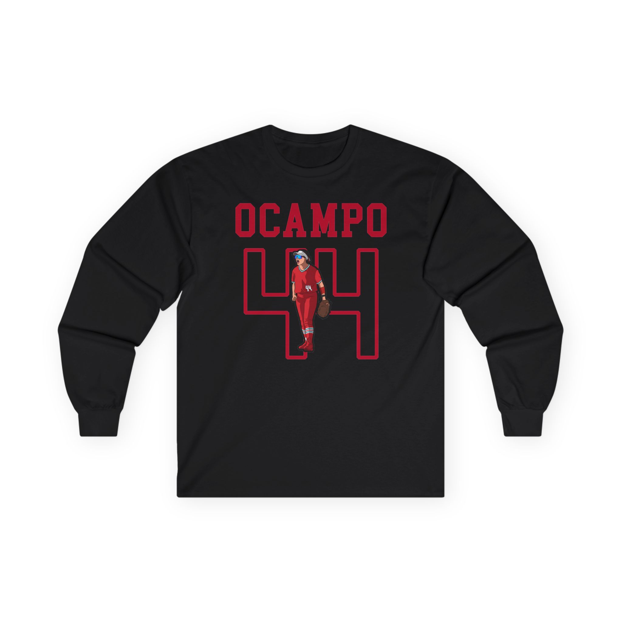 Long Sleeve Tee — character_shirsey in Black