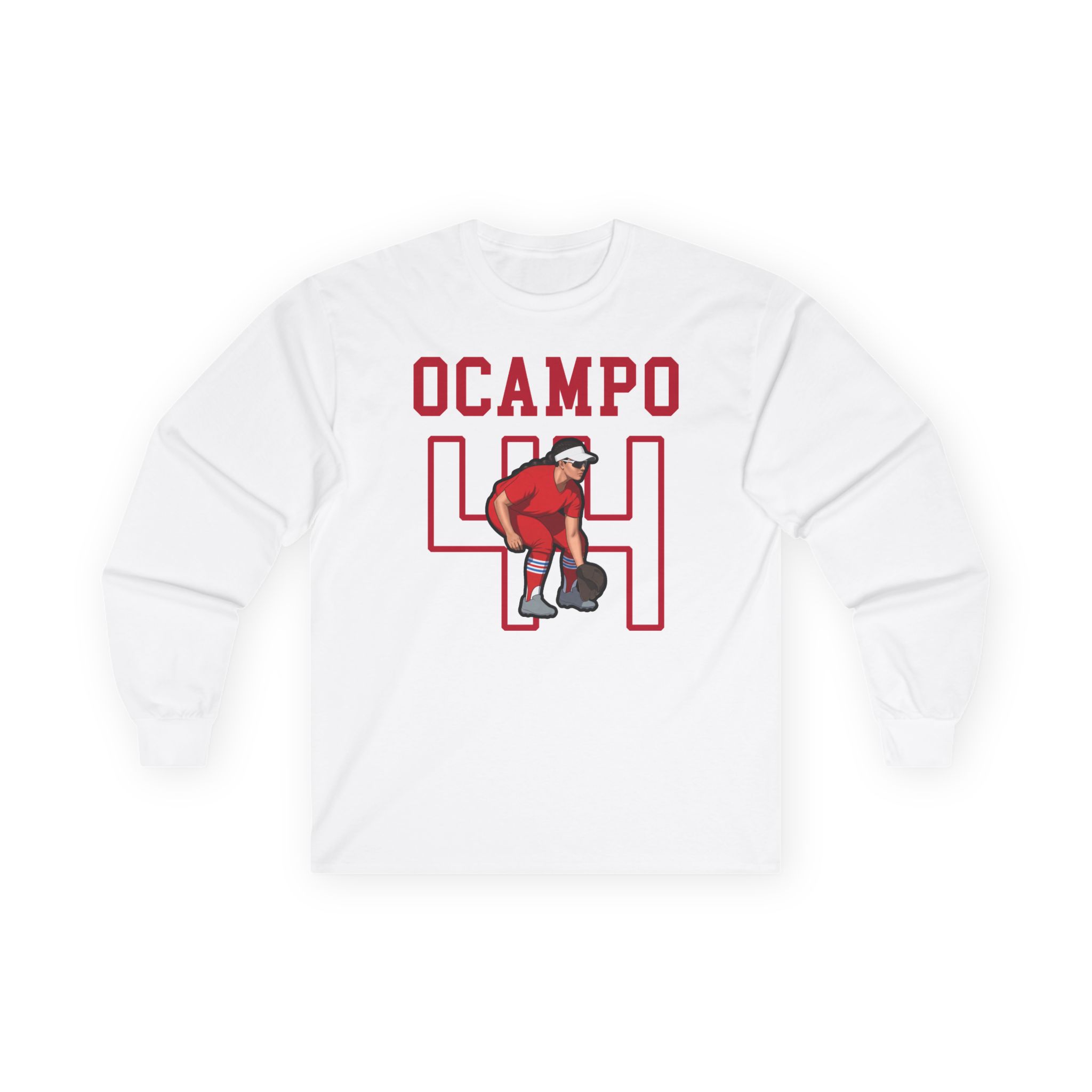 Long Sleeve Tee — character_shirsey in White