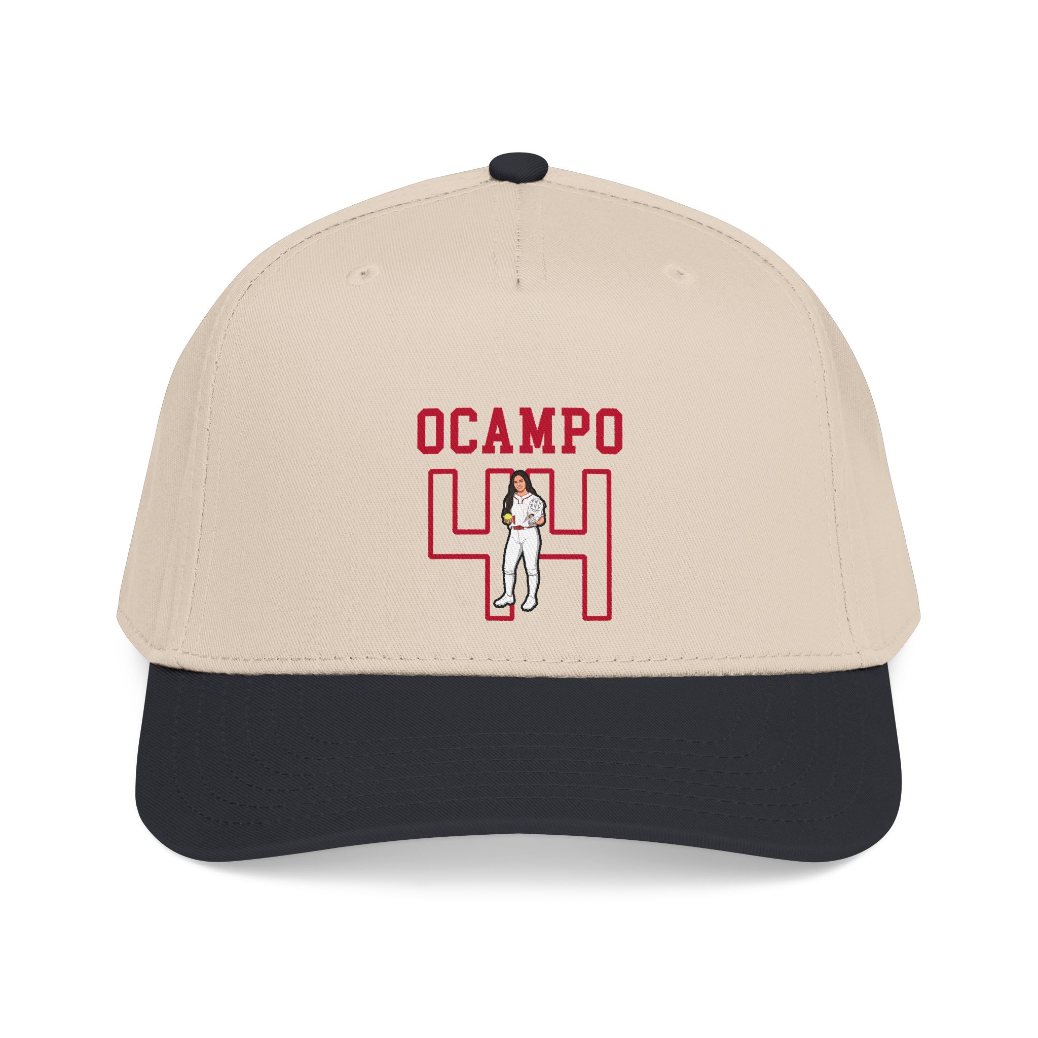 Baseball Cap — character_shirsey in Black / Natural