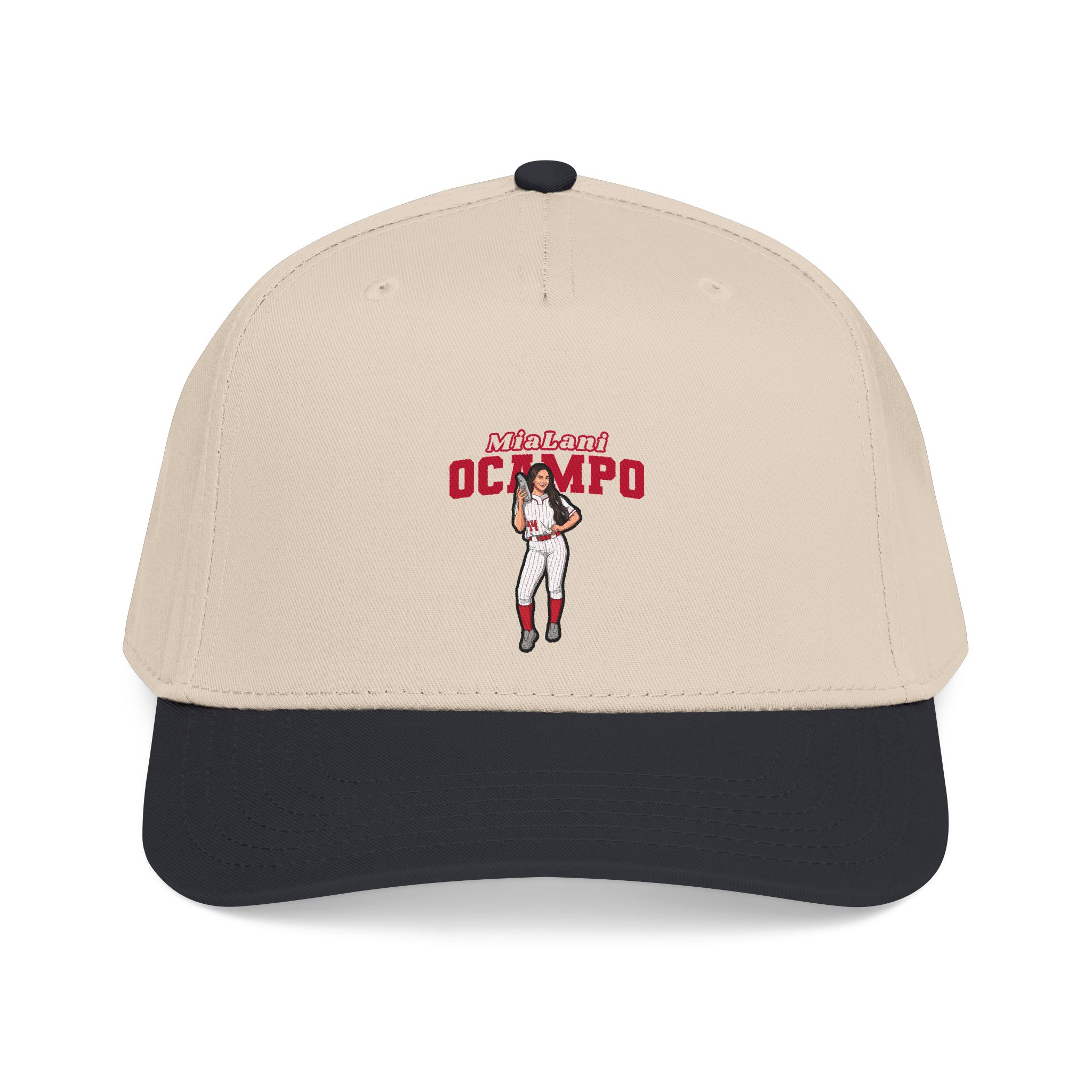 Baseball Cap — character_name_arch in Black / Natural