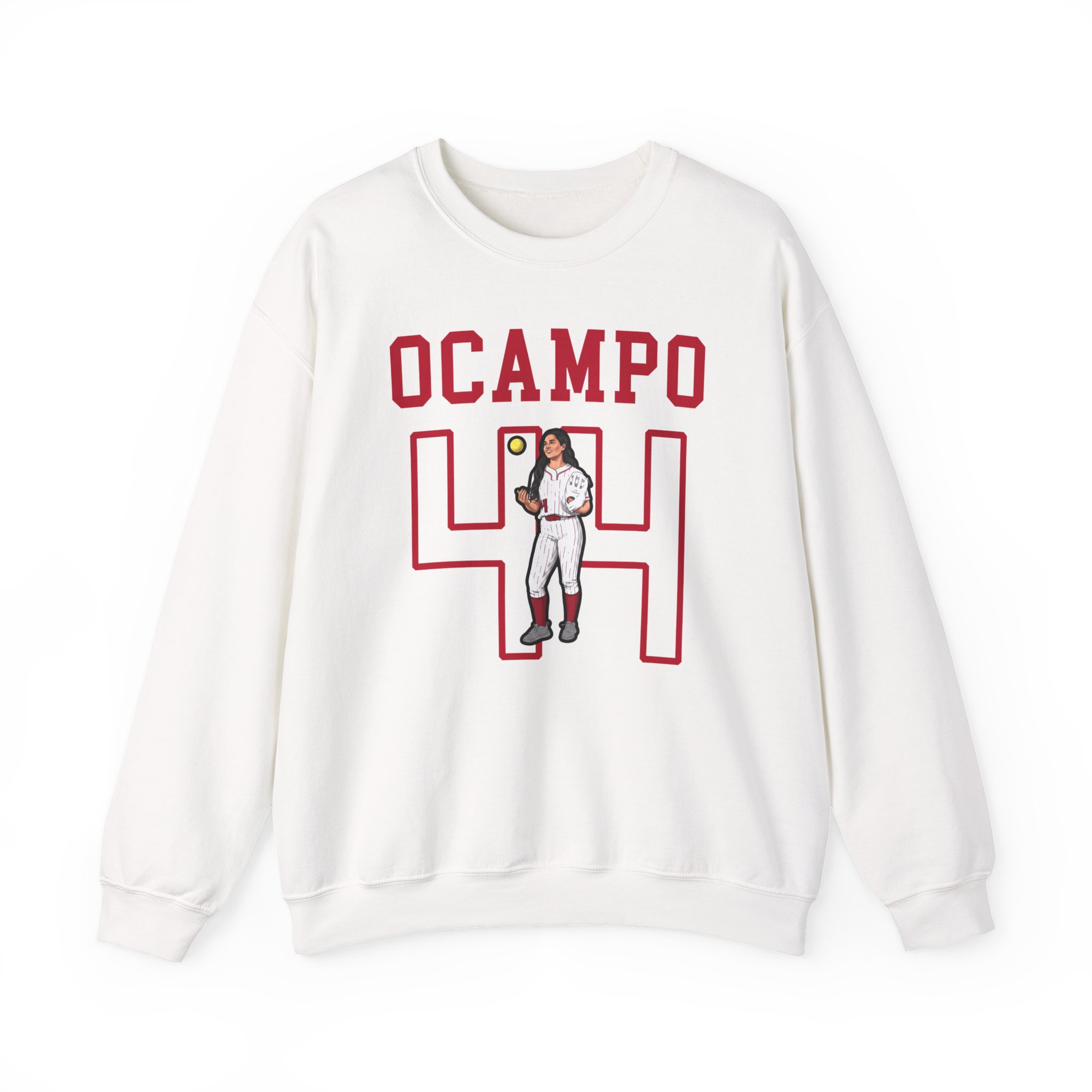 Crewneck Sweatshirt — character_shirsey in White