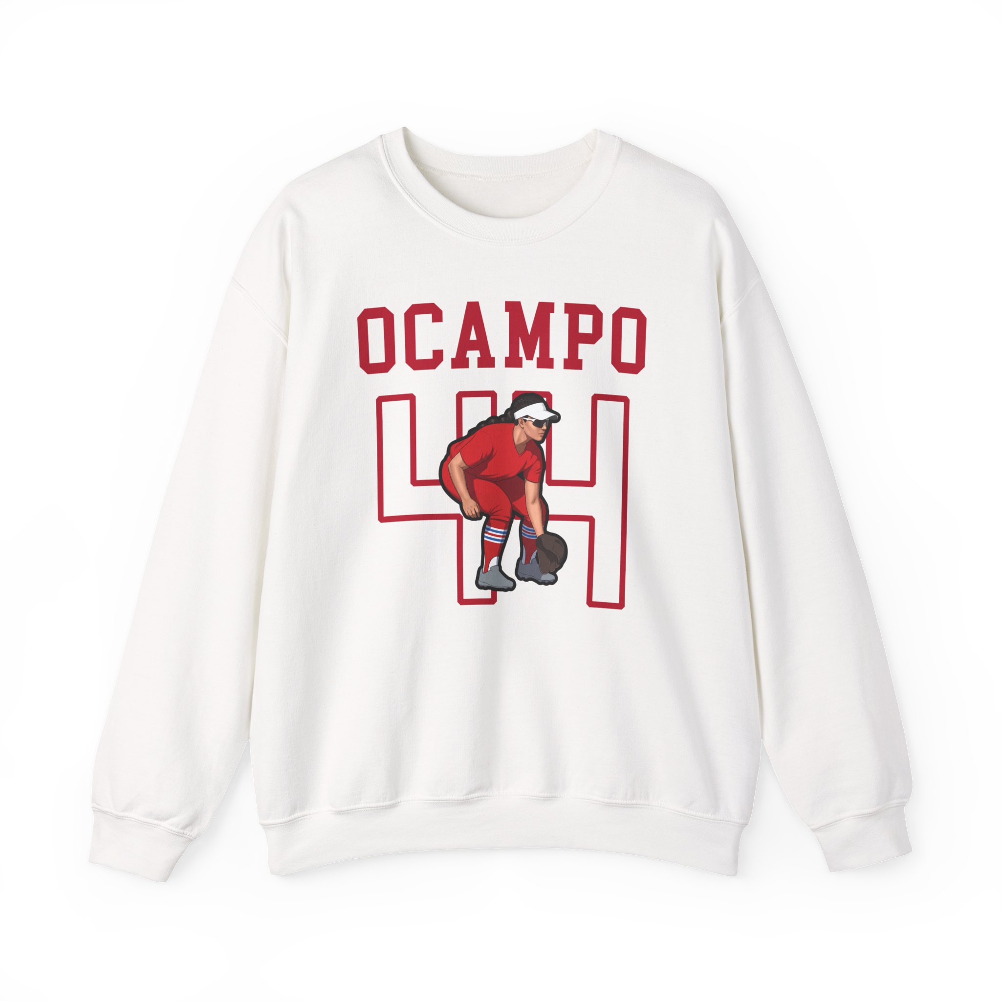 Crewneck Sweatshirt — character_shirsey in White