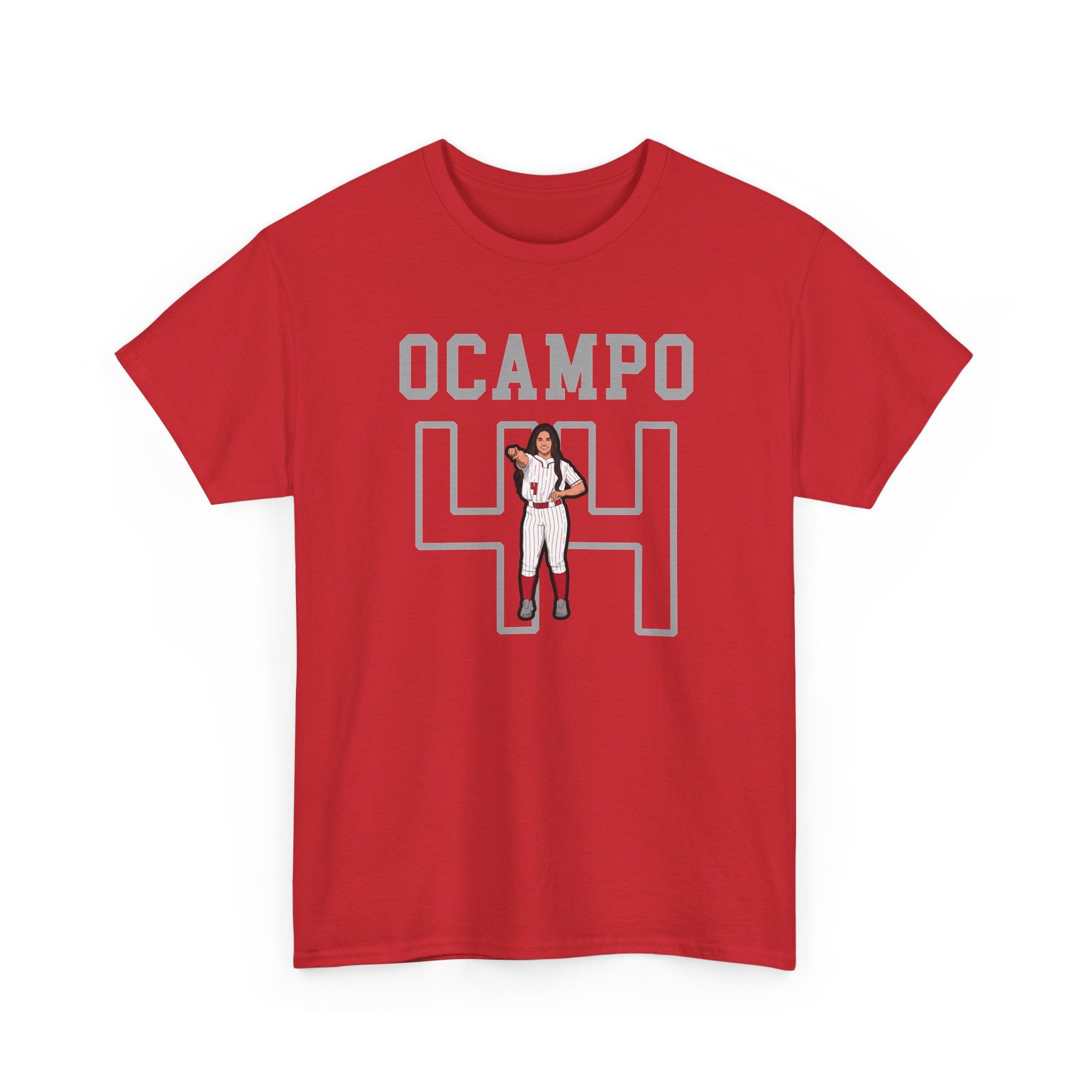 Tee — character_shirsey in Red