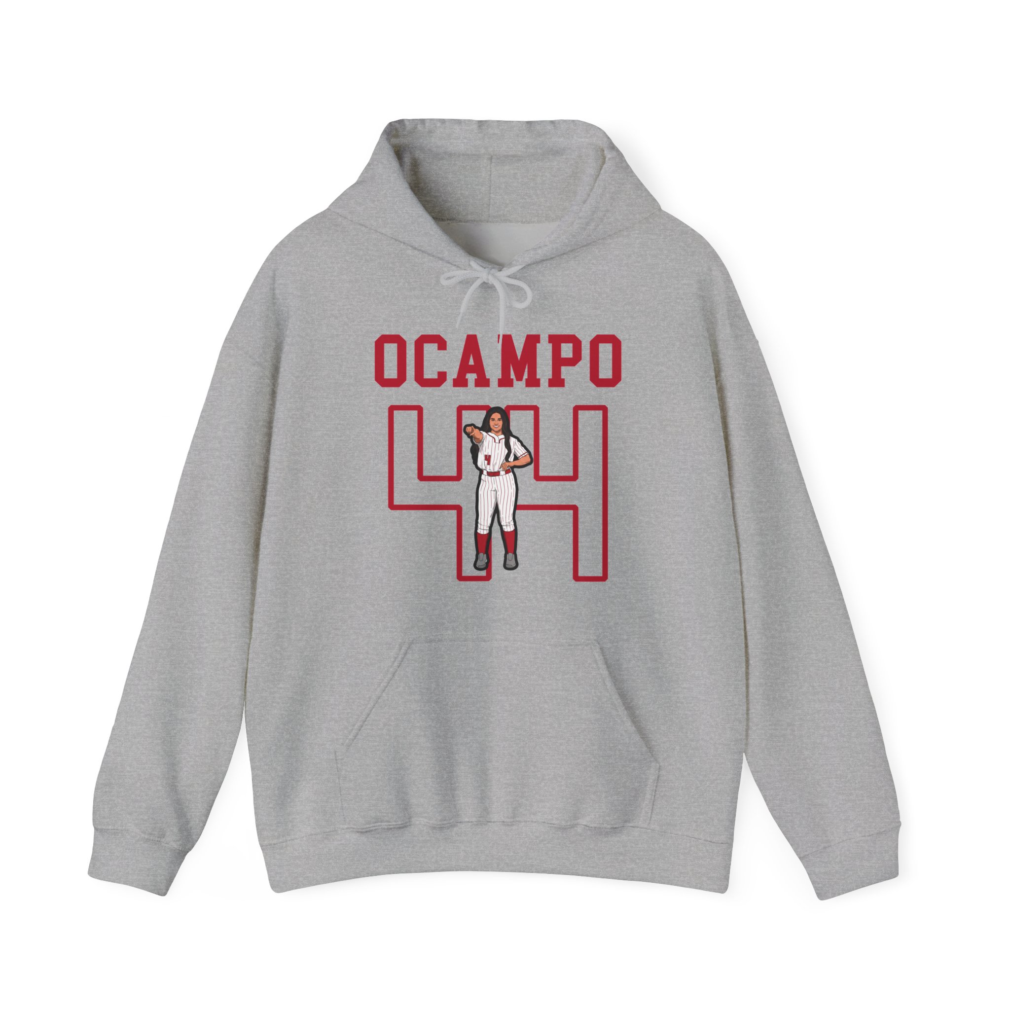 Hoodie — character_shirsey in Grey