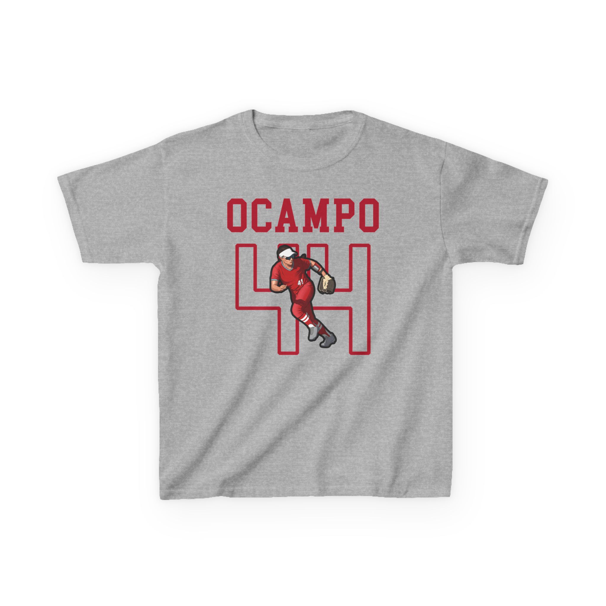Youth Tee — character_shirsey in Grey