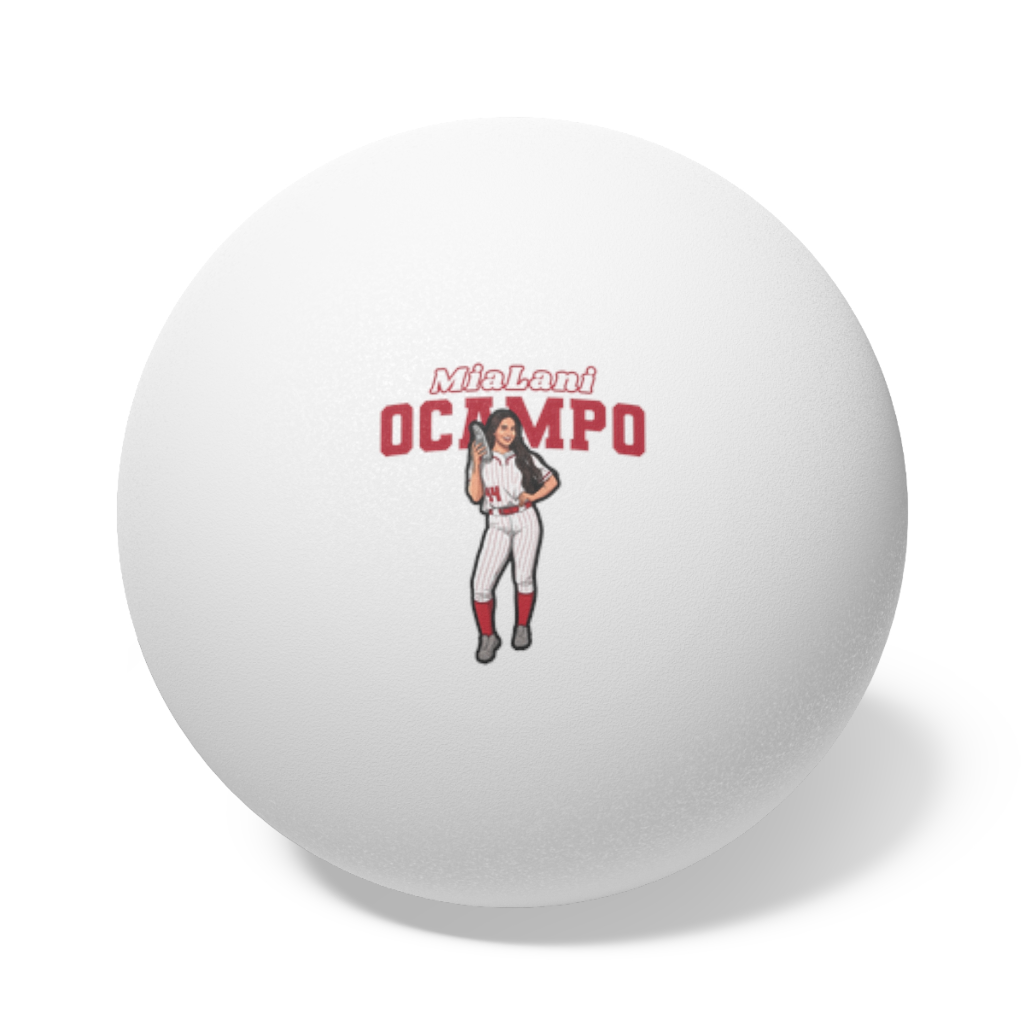 Ping Pong Balls, 6 pcs — character_name_arch in White
