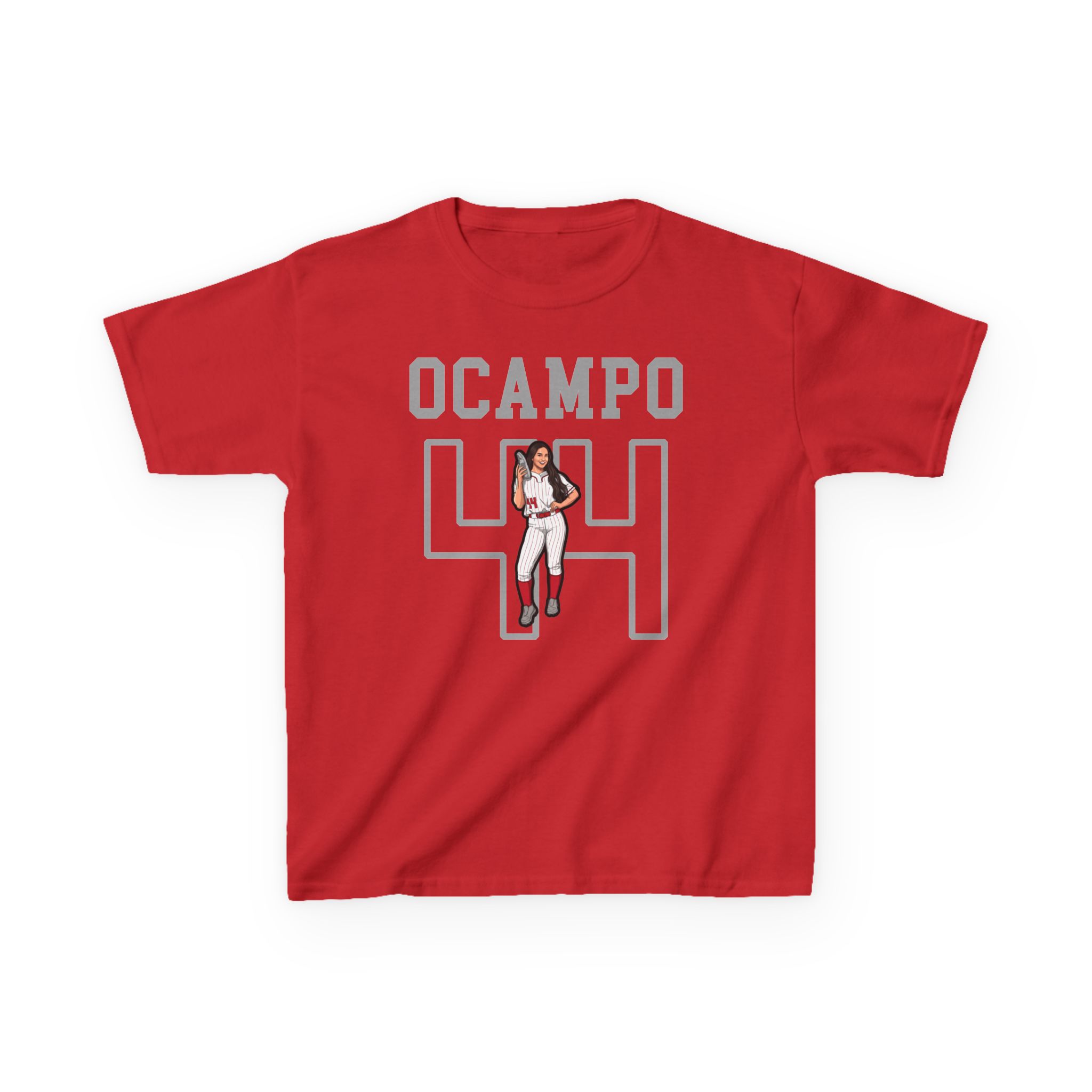 Youth Tee — character_shirsey in Red
