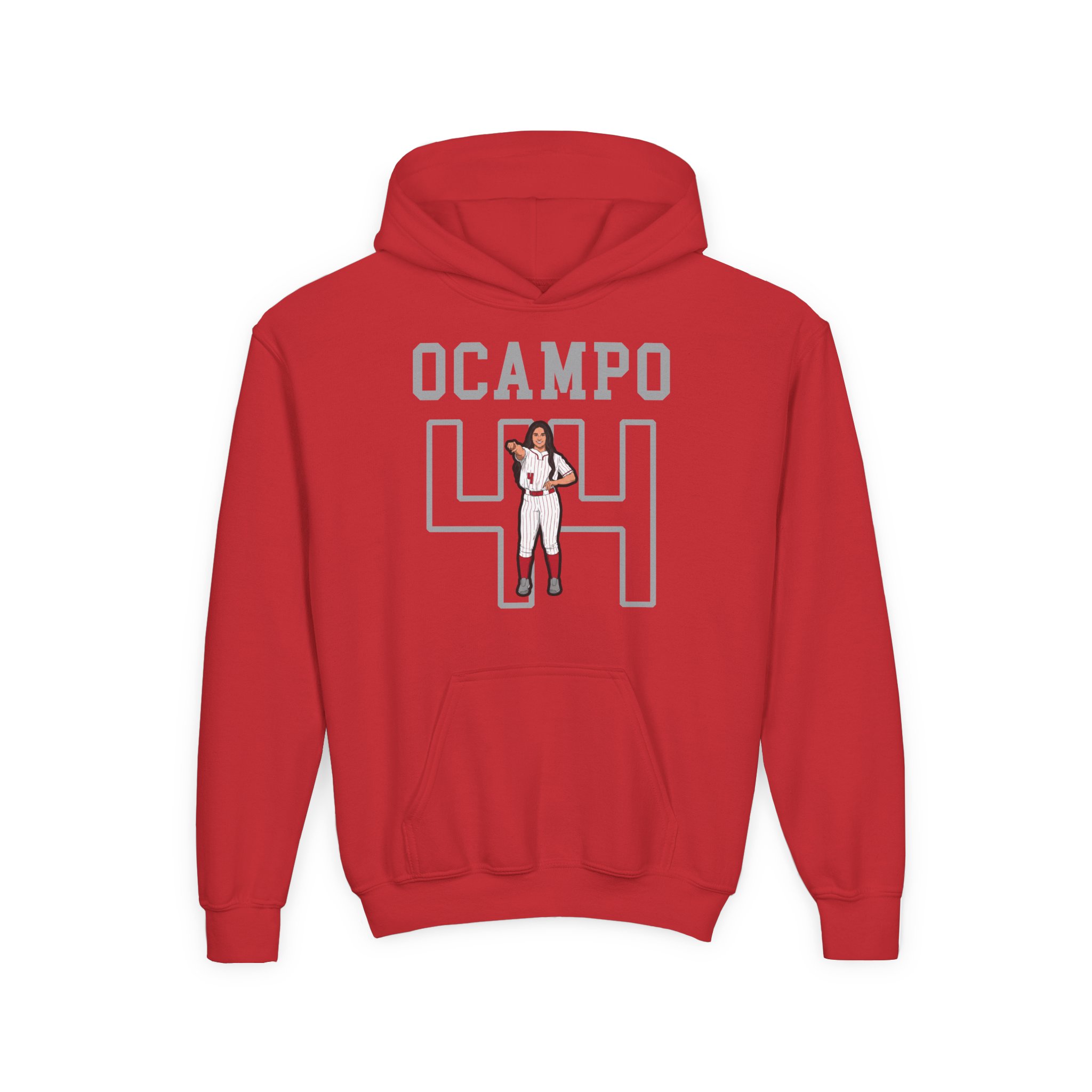 Youth Hoodie — character_shirsey in Red