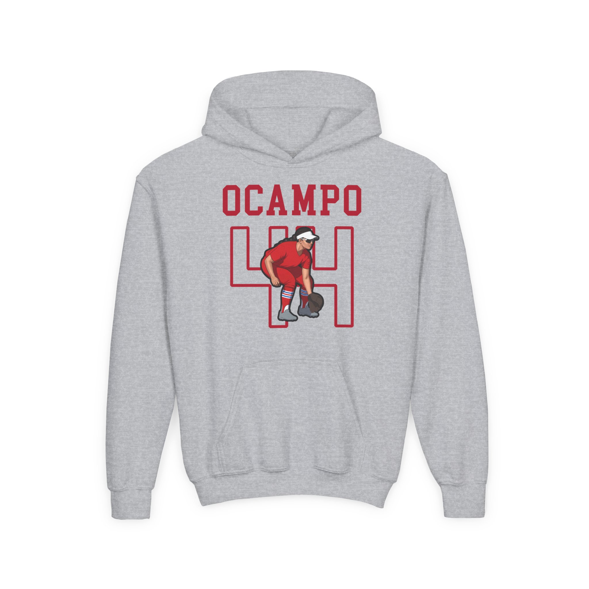 Youth Hoodie — character_shirsey in Grey