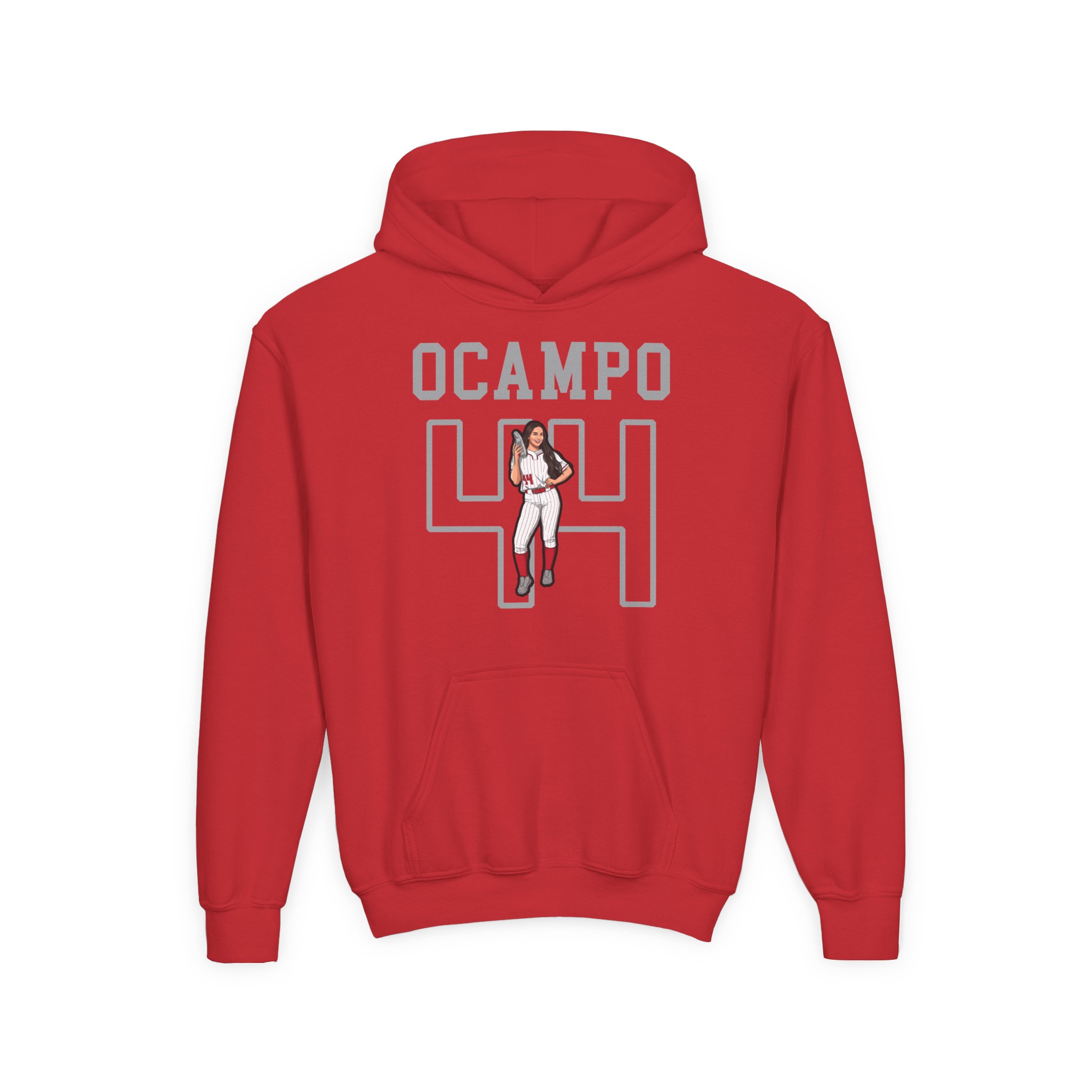 Youth Hoodie — character_shirsey in Red