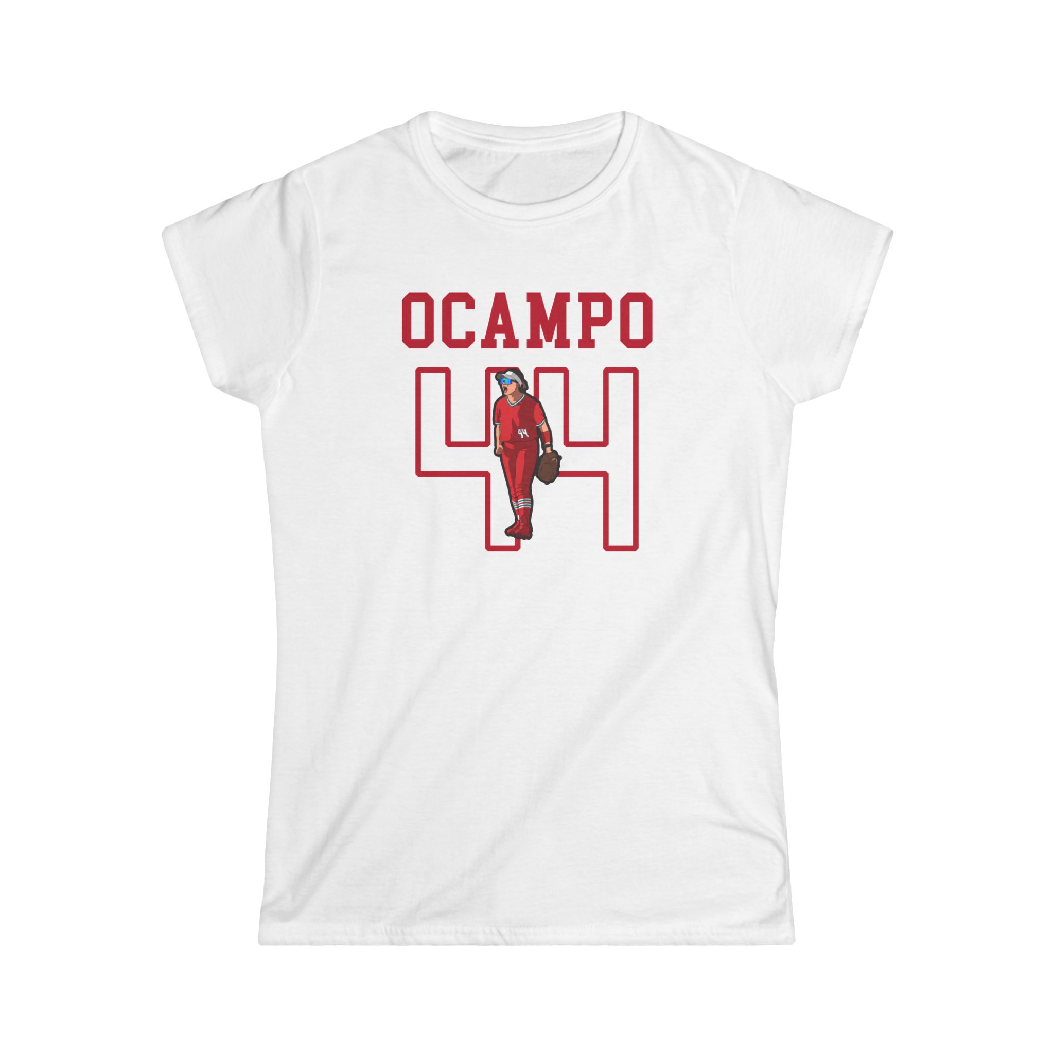 Women's Softstyle Tee — character_shirsey in White