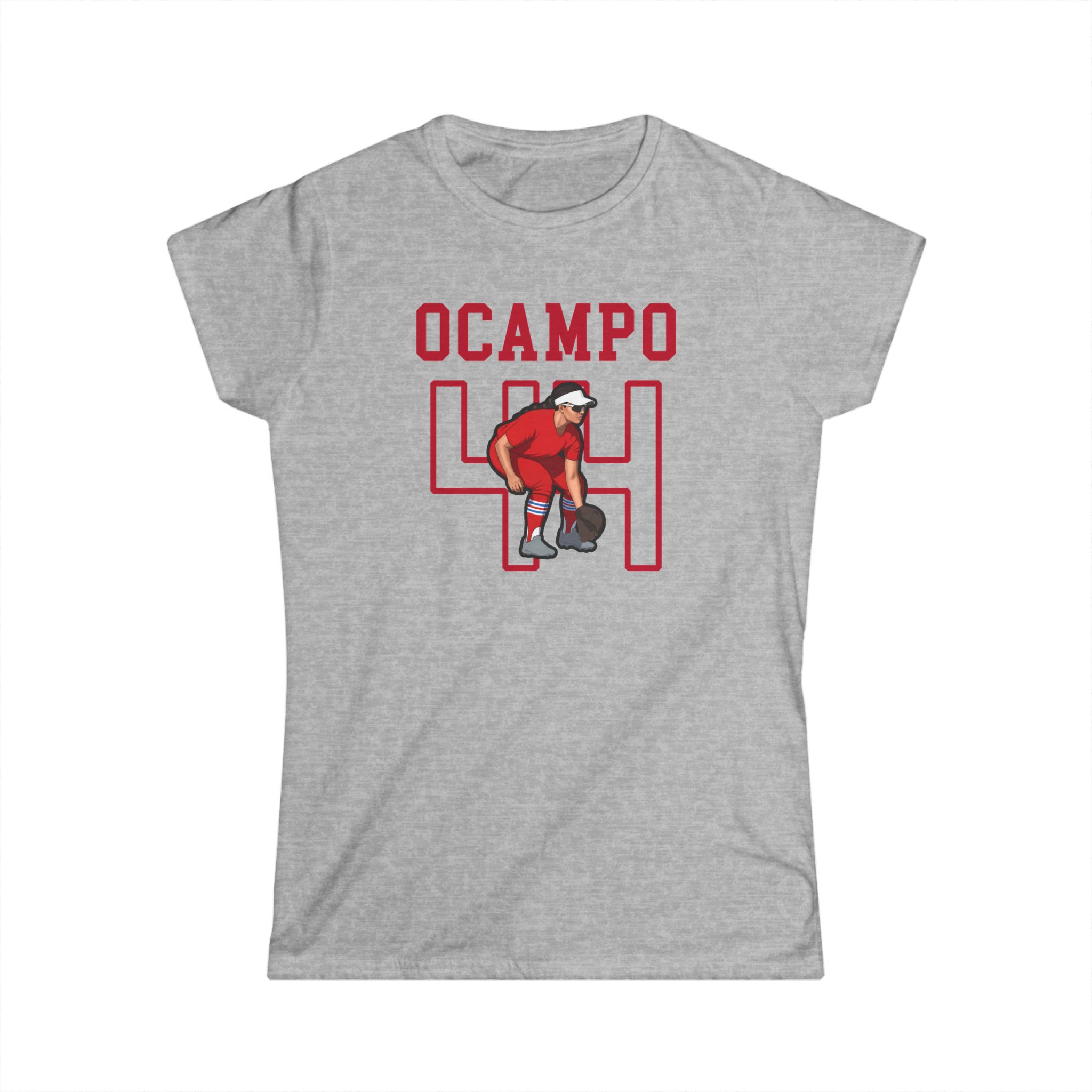 Women's Softstyle Tee — character_shirsey in Grey