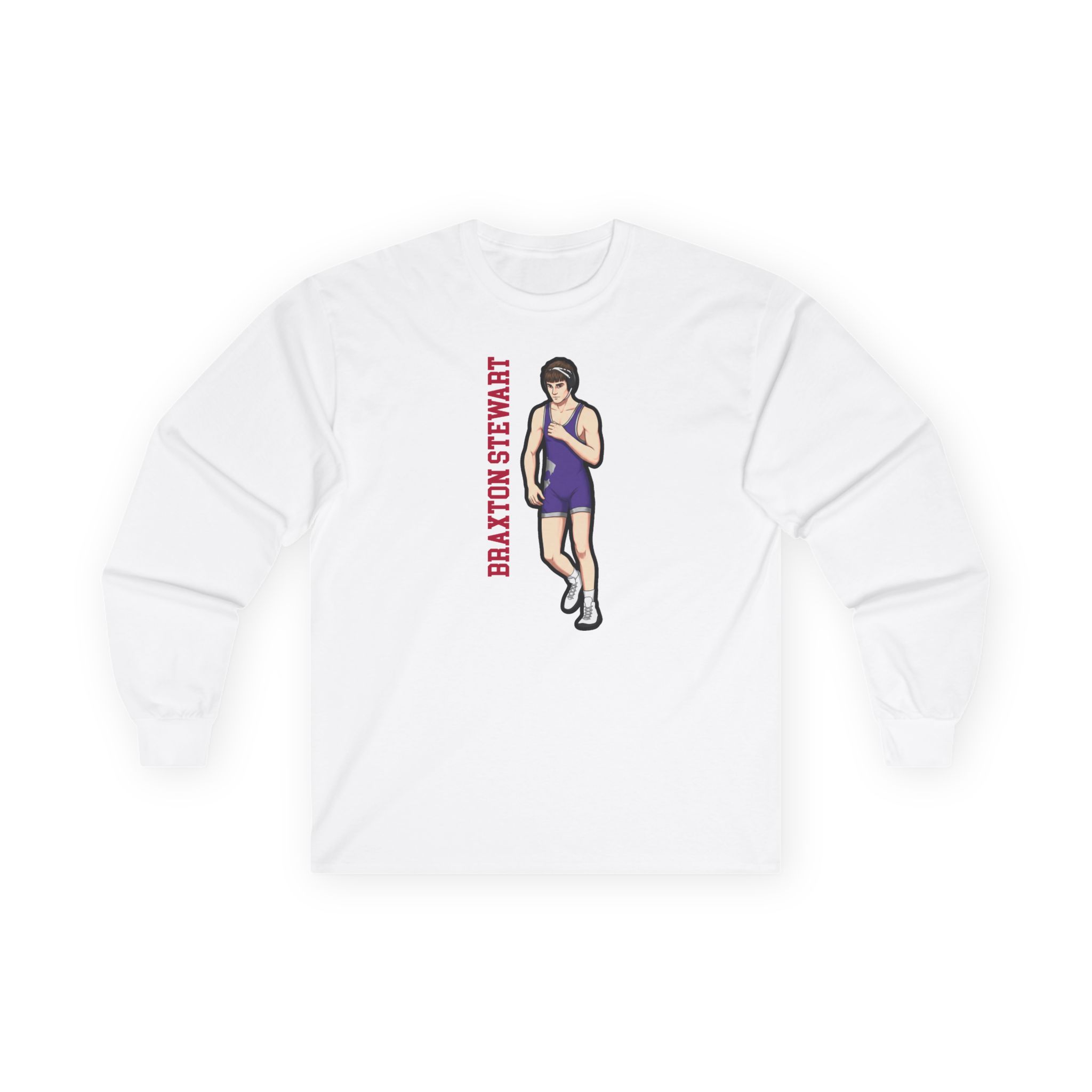Long Sleeve Tee — character_name_vertical in White