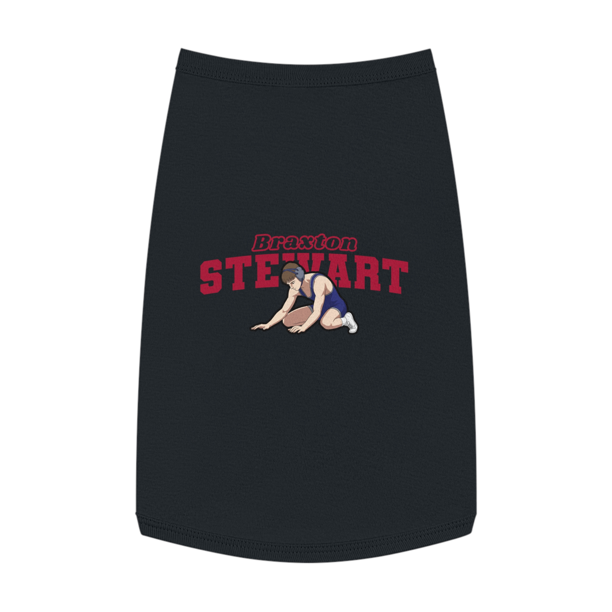 Pet Tank Top — character_name_arch in White