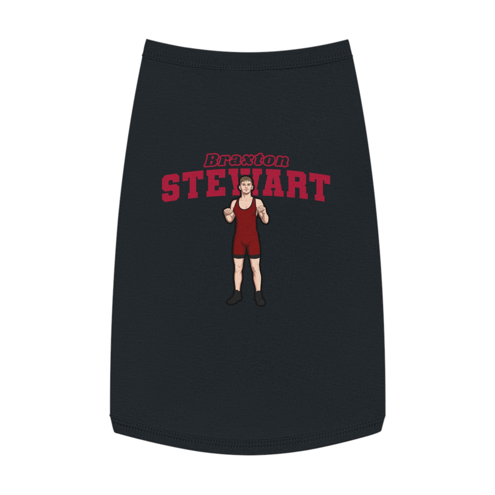 Pet Tank Top — character_name_arch in Black