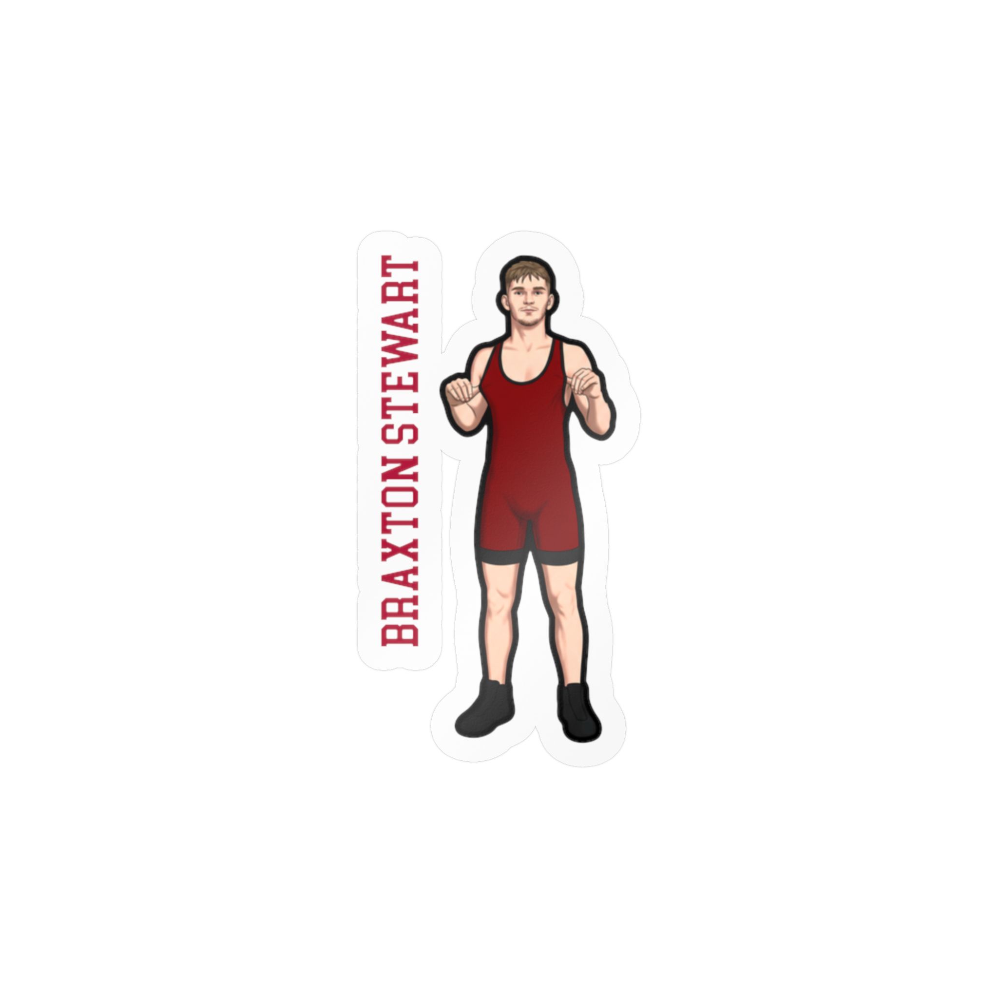 Vinyl Sticker — character_name_vertical in Classic